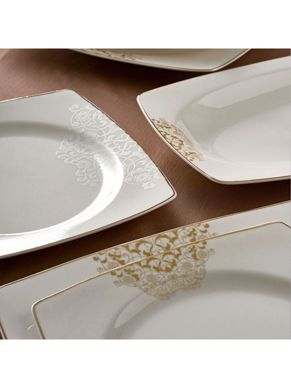 Ekru Caroline 54 Parça 12 Kişilik Yemek Takımı 6711-1