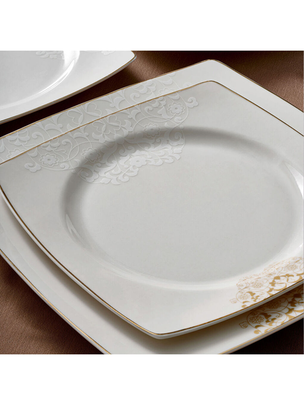 Ekru Caroline 54 Parça 12 Kişilik Yemek Takımı 6711-3