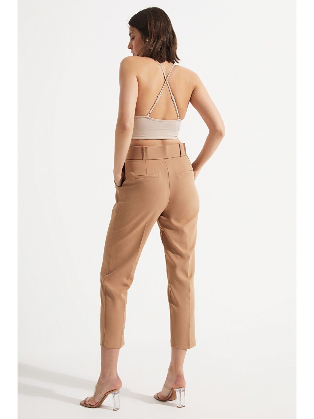June Bej Düğme Detaylı Blazer Ceket - 4