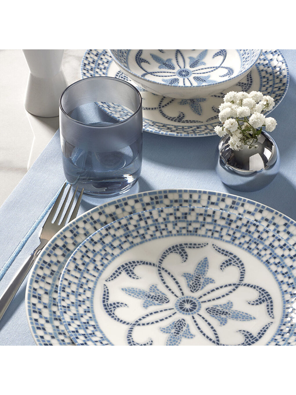 Ekru Camelia 24 Parça 6 Kişilik Yemek Takımı 22761-2