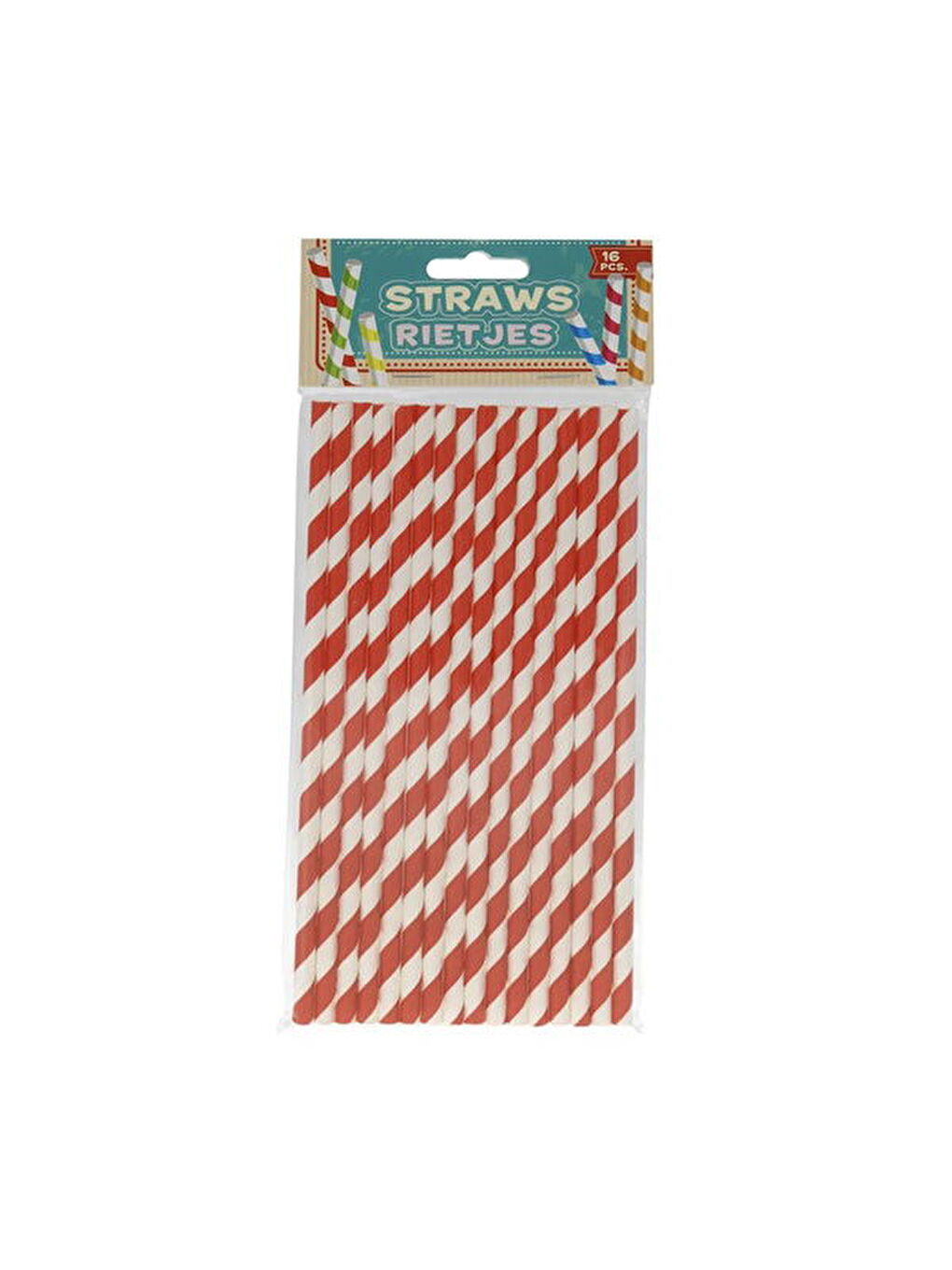 Karışık 16'lı Kağıt Pipet - Asorti-1