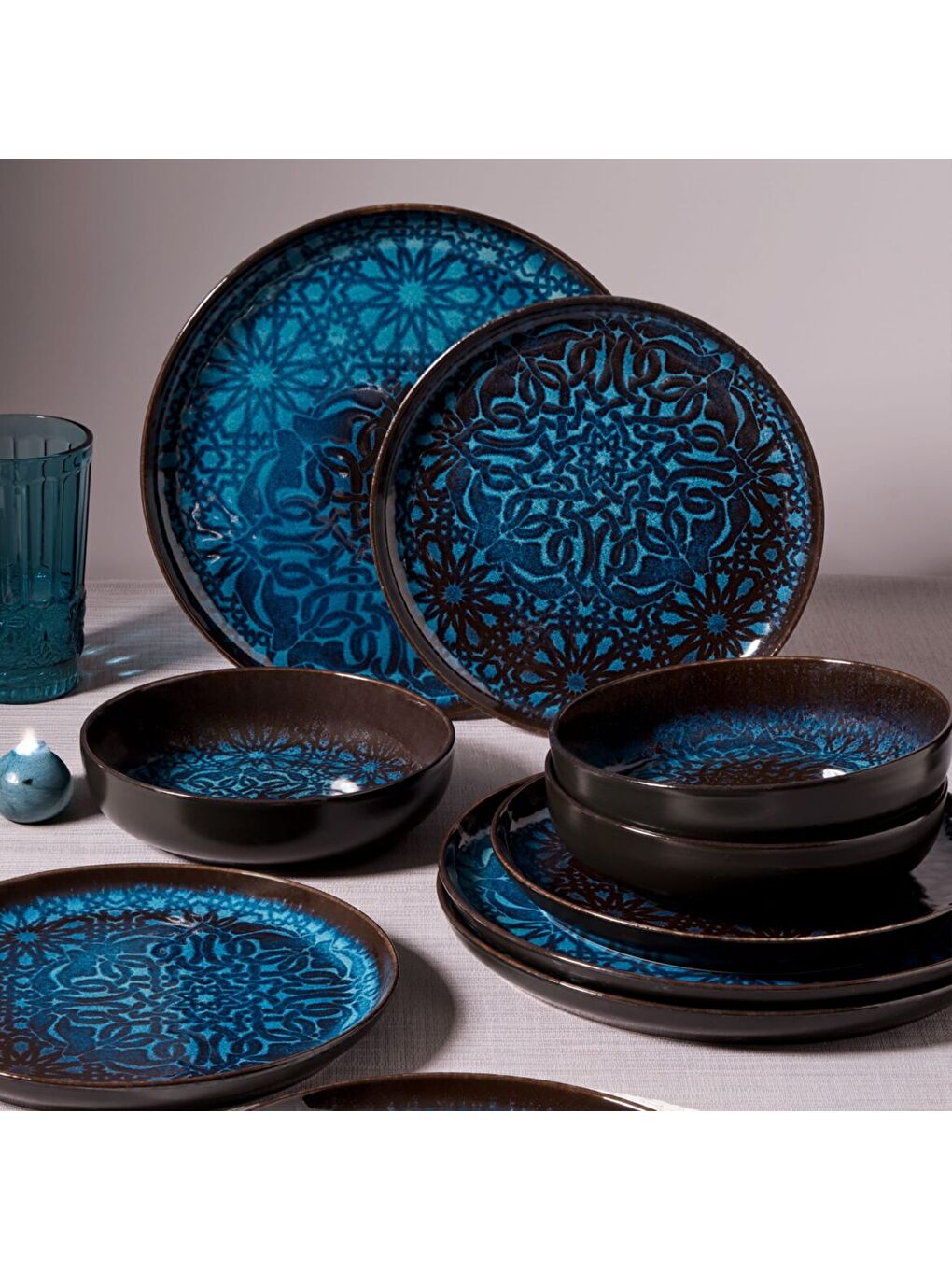 Ekru Valeron 12 Parça 4 Kişilik Yemek Takımı Reaktif 12132-1