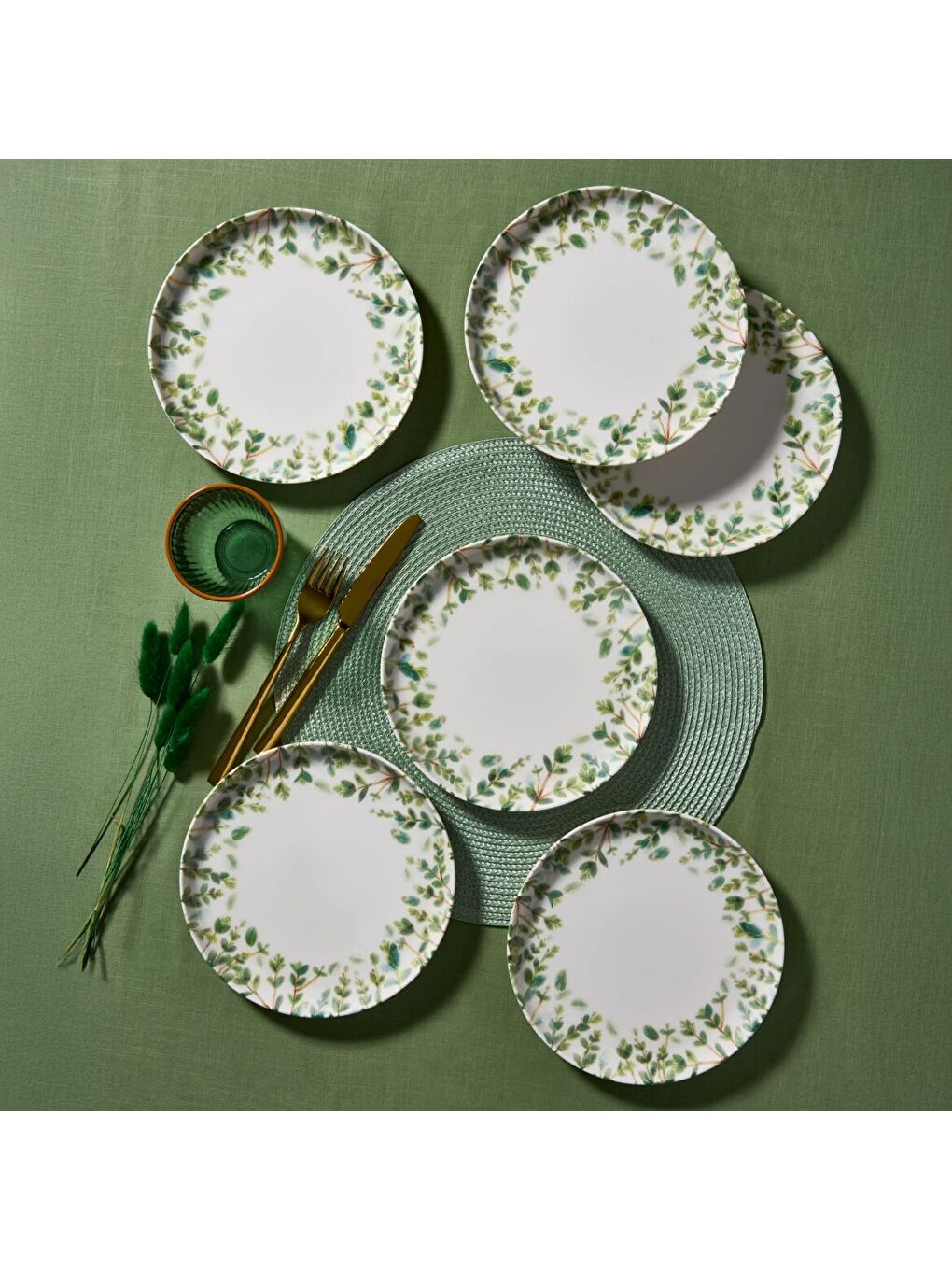 Ekru Bilbao 6 Kişilik 21 cm Pasta Takımı 3376