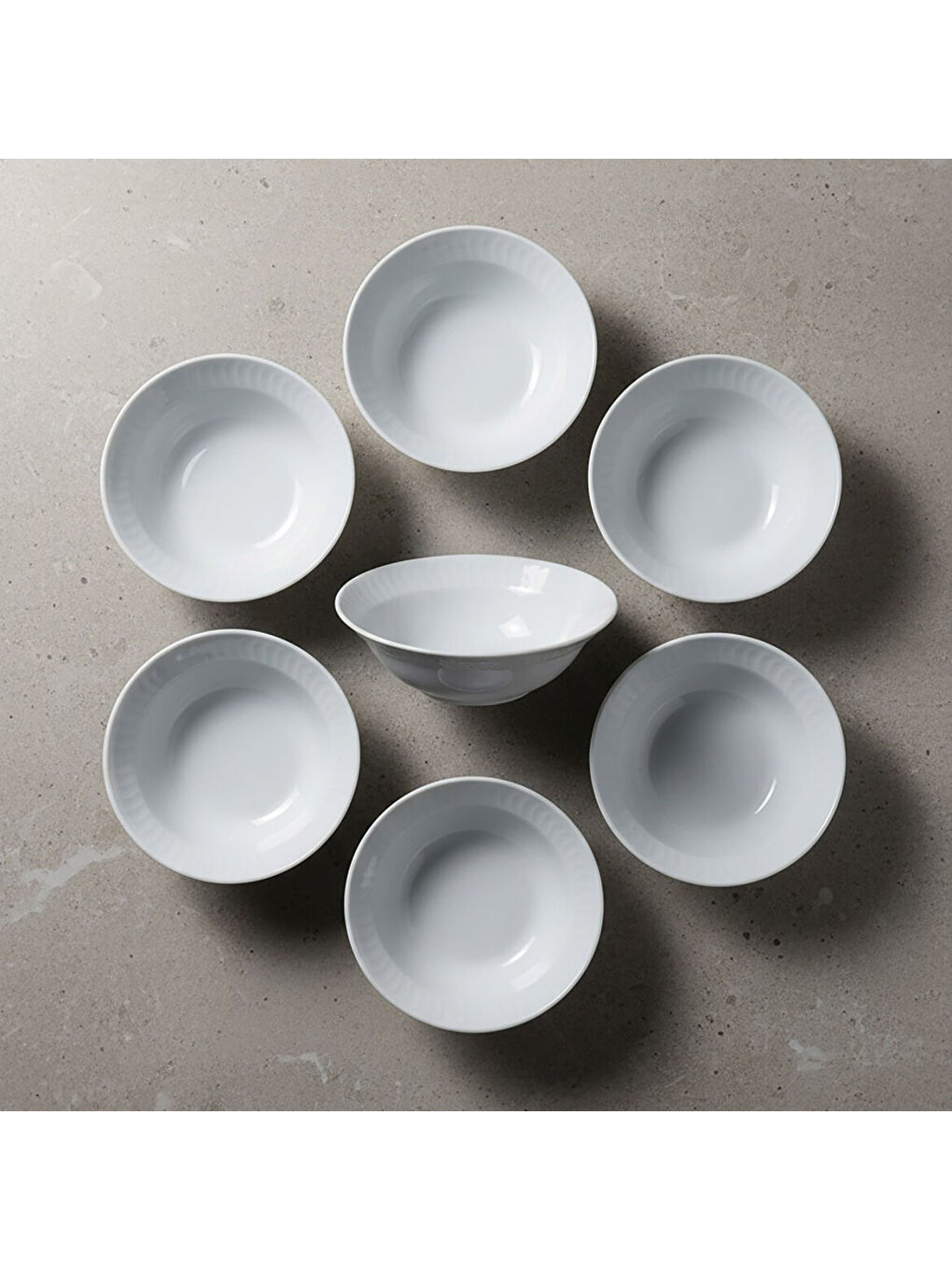 Ekru Sembol 6 Parça 15 cm Çorba Kasesi-3