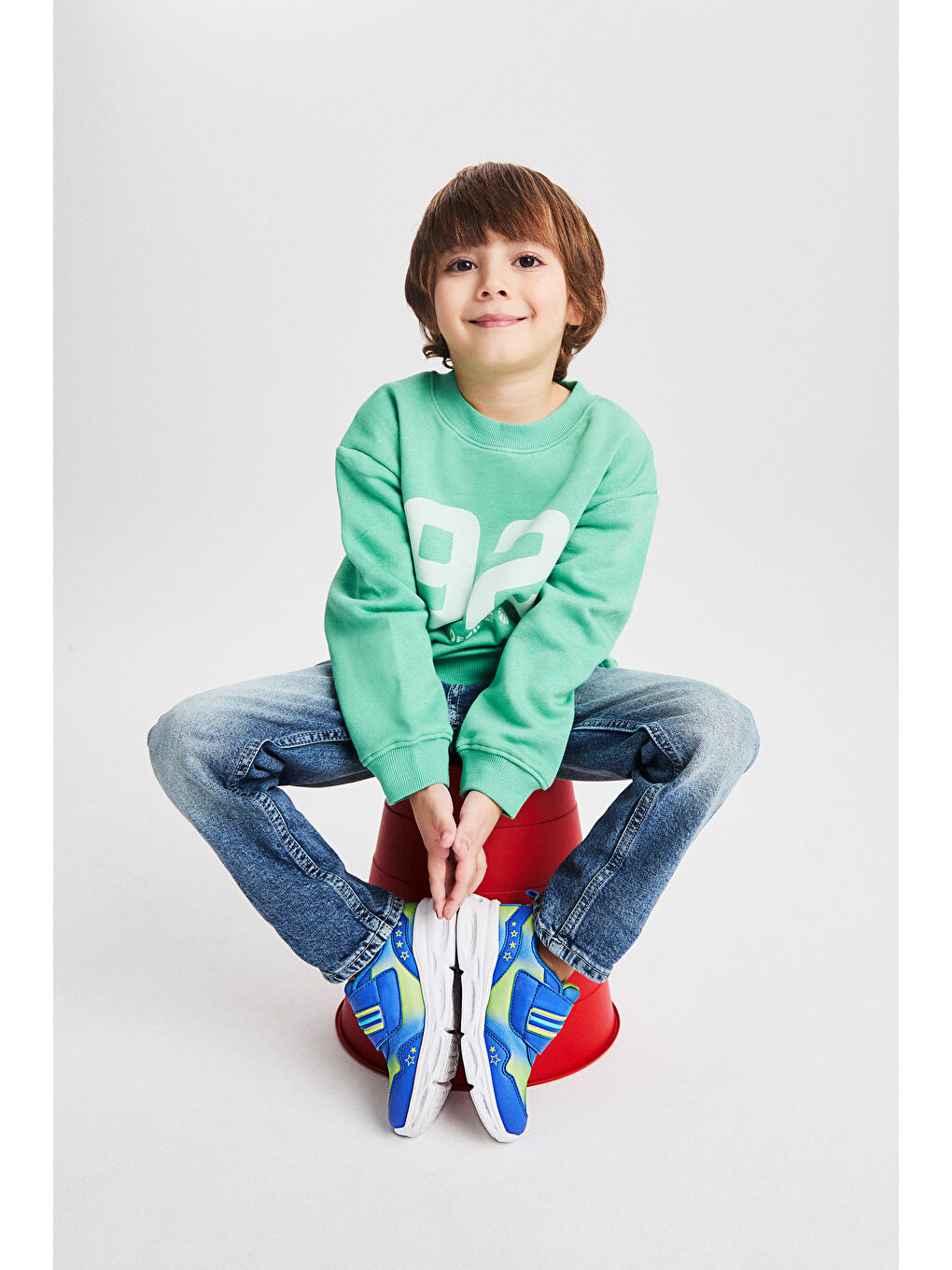 Kita II Işıklı Erkek Okul Öncesi Saks Mavi Spor Ayakkabı