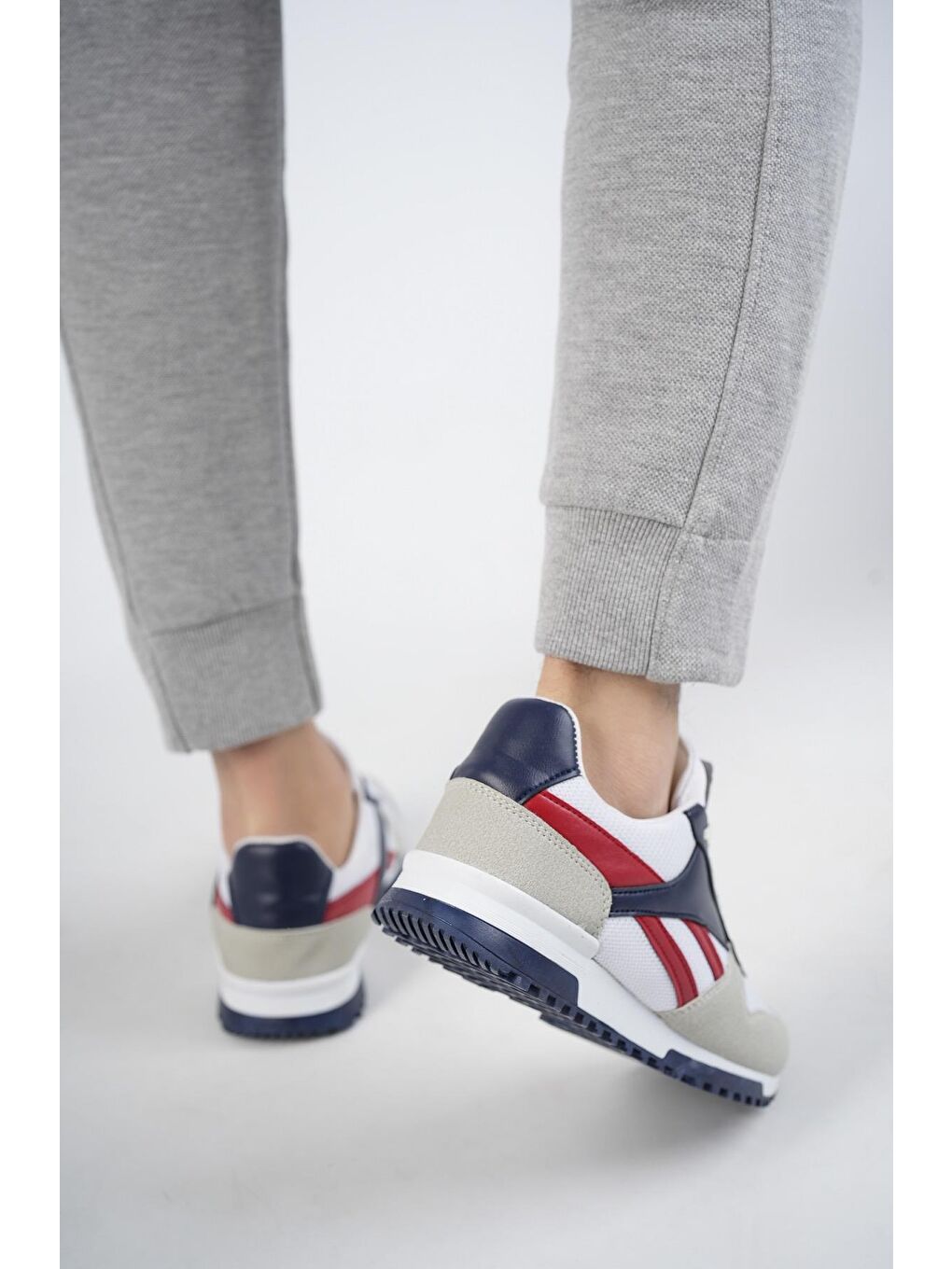 Lacivert Elvi Unisex Ortopedik Günlük  Yürüyüş Koşu Sneaker Spor Ayakkabı-2