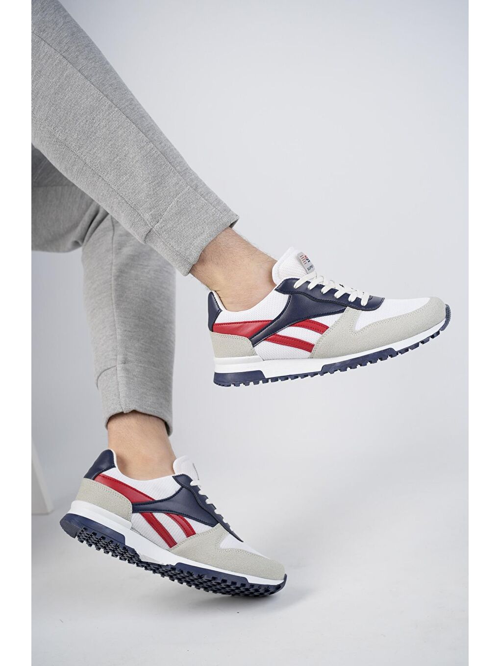 Lacivert Elvi Unisex Ortopedik Günlük  Yürüyüş Koşu Sneaker Spor Ayakkabı-4