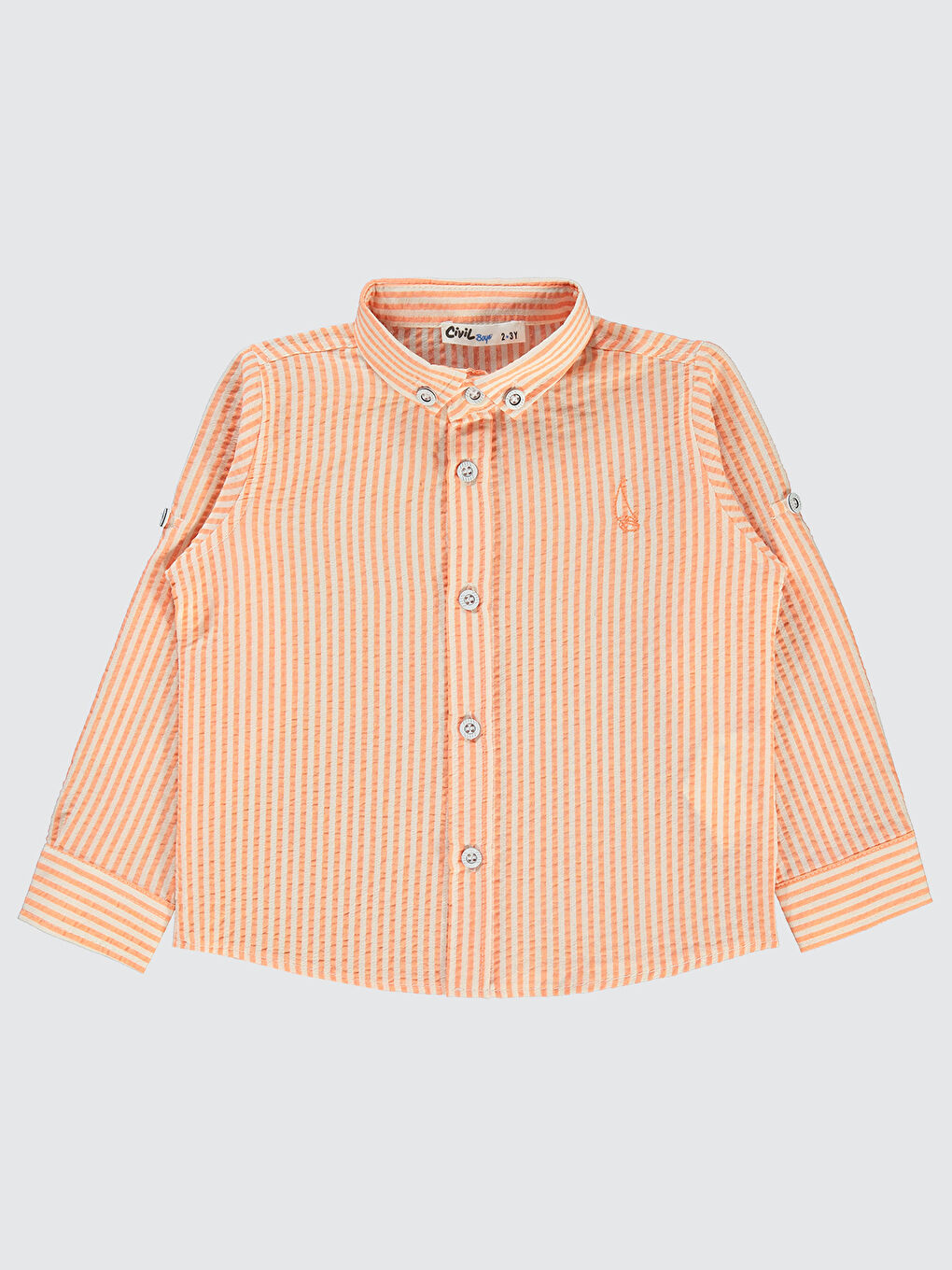Boys Erkek Çocuk Gömlek 2-5 Yaş Turuncu