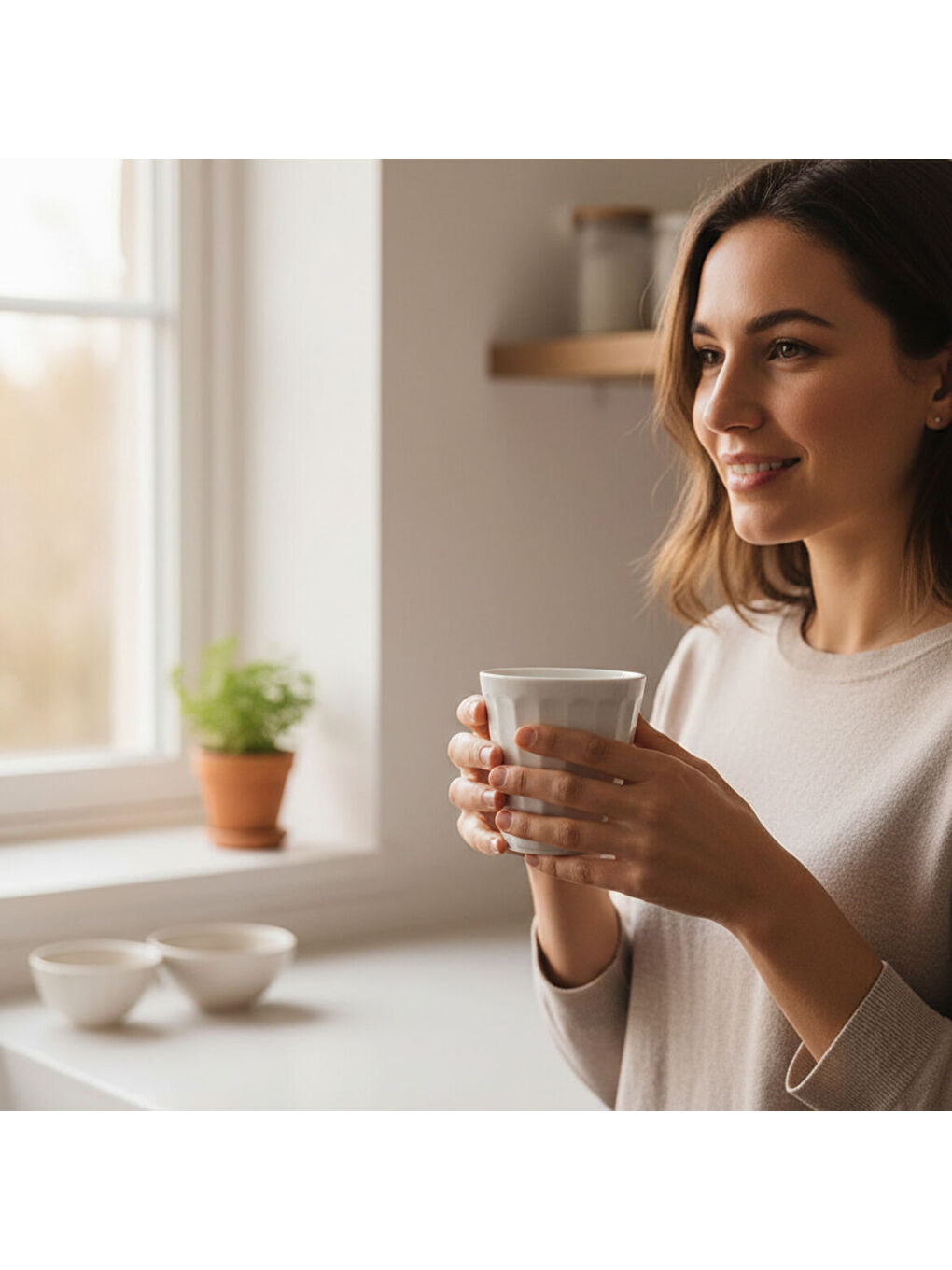 Ekru Güral 10 cm Rölyefli Çok Amaçlı Sunum Bardağı-2