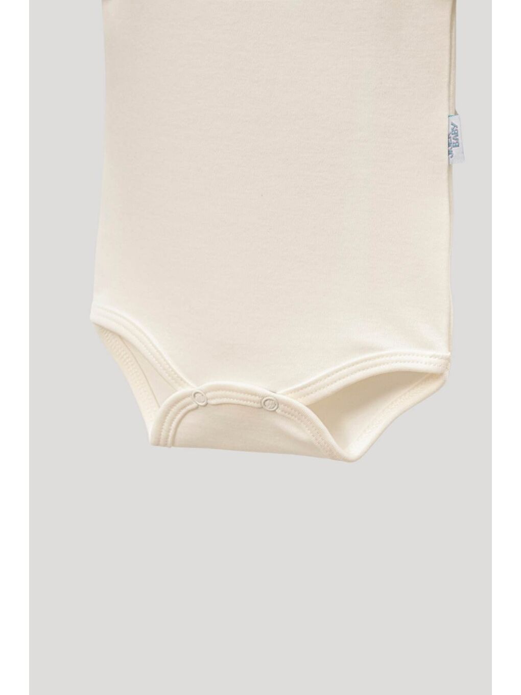 Ekru 5'Li Zıbın Kısa Kollu %100 Pamuk Çıtçıtlı Bebek Body-1