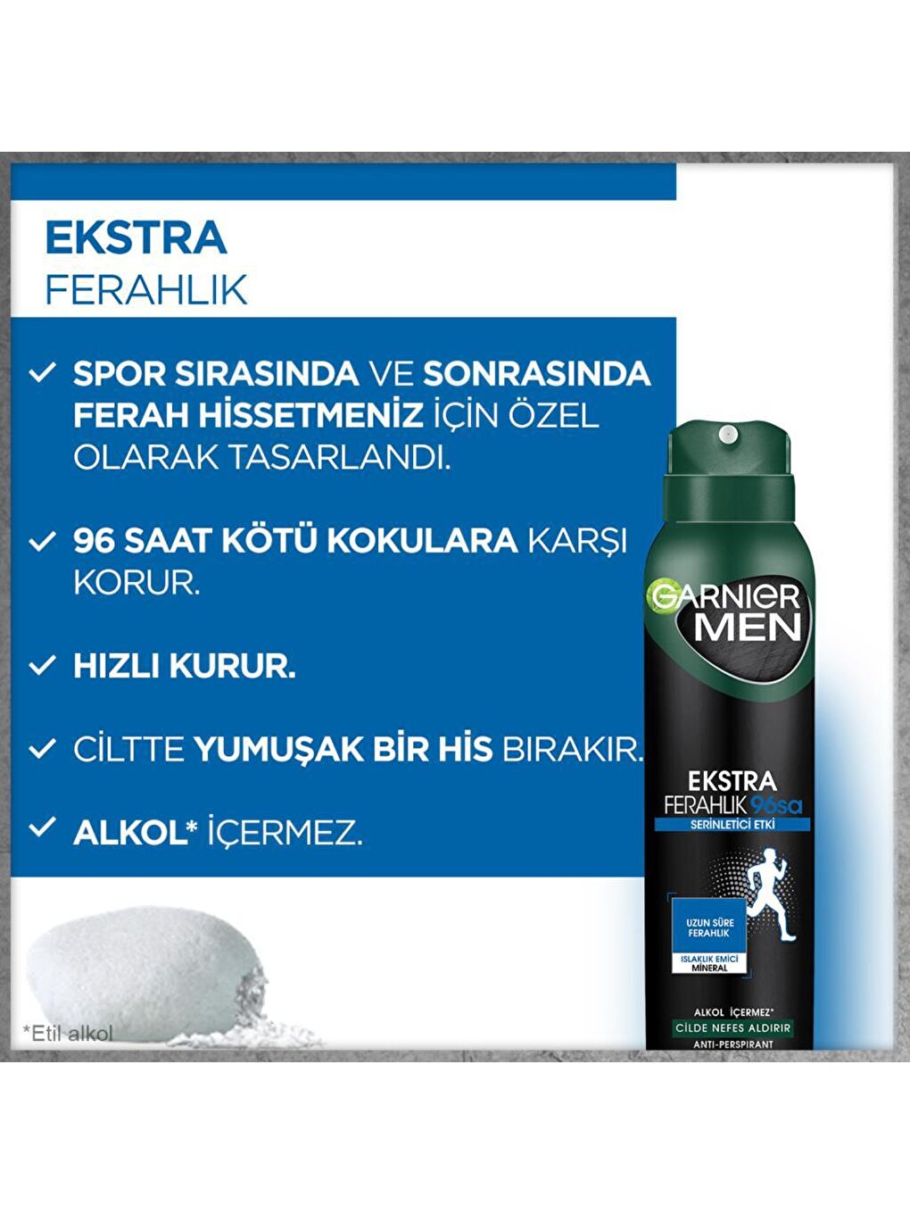 GARNIER Men Ekstra Ferahlık Sprey Deodorant - 2