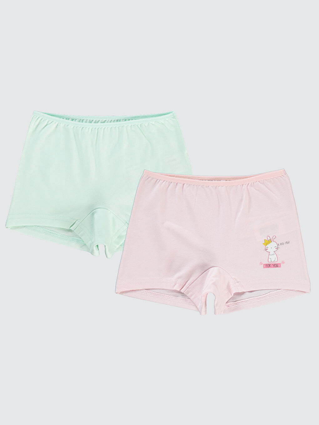 Pembe Girls Kız Çocuk 2-10 Yaş 2'li Boxer Set