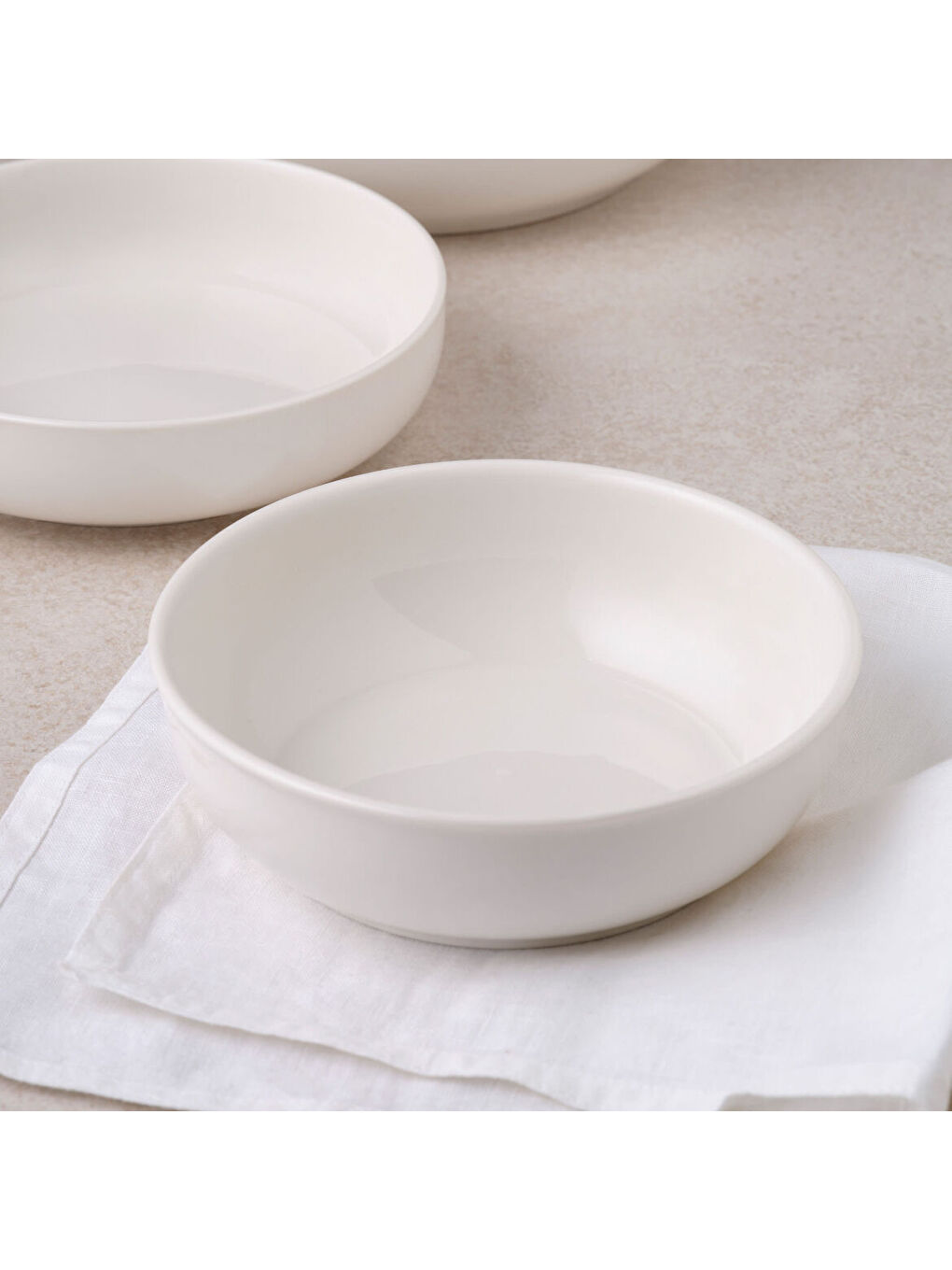 Ekru Ece 2 Adet 23 Cm Salata Kasesi-1