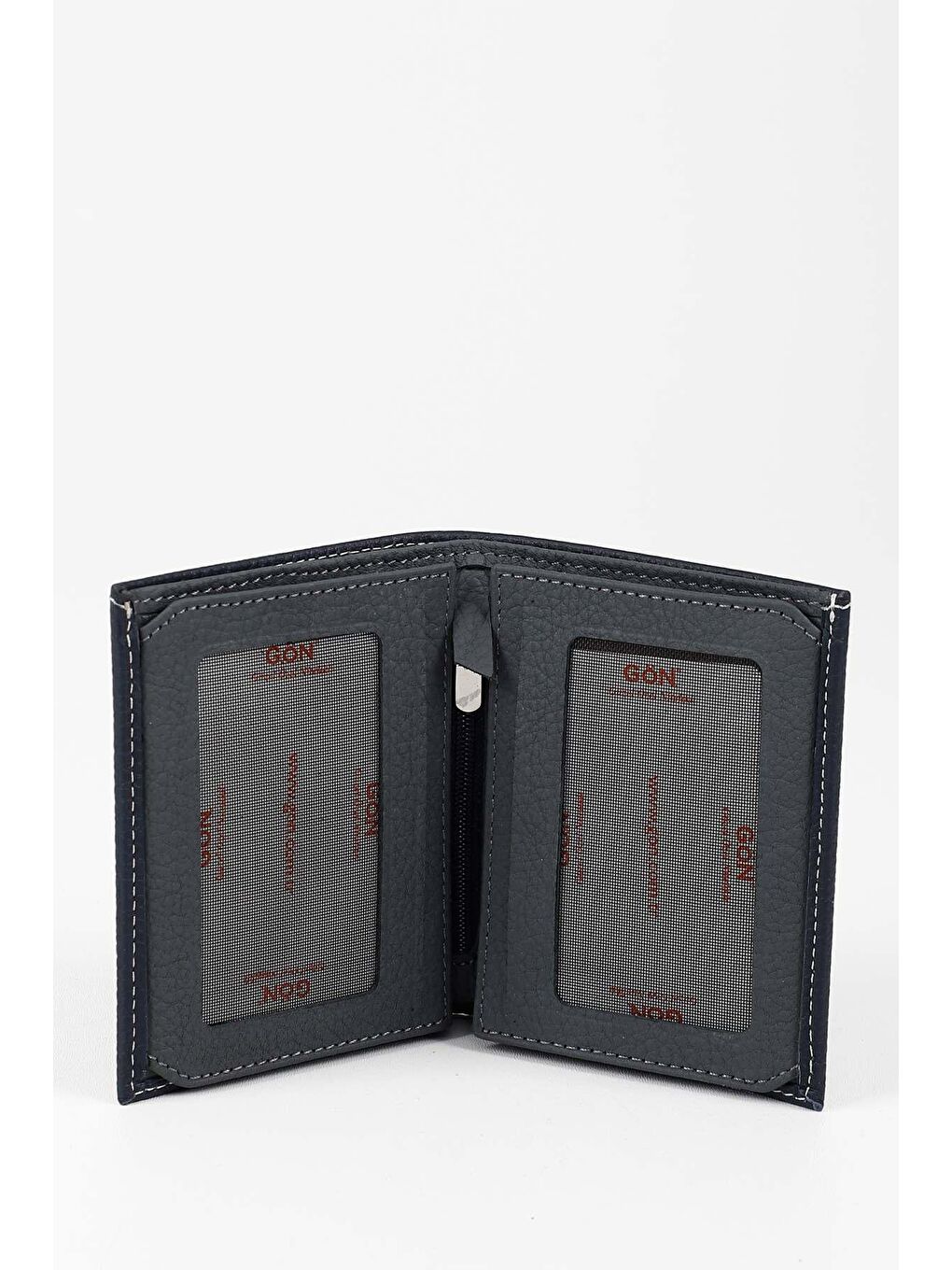 Lacivert Gön Hakiki Deri Erkek Dikey Cüzdan 06288-1