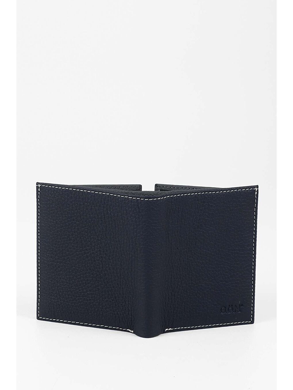 Lacivert Gön Hakiki Deri Erkek Dikey Cüzdan 06288-3