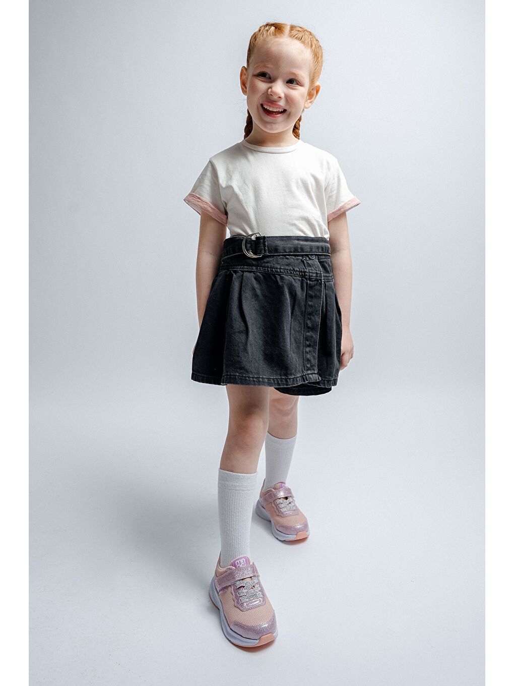 Kız Çocuk Pembe Günlük Spor Ayakkabı-1