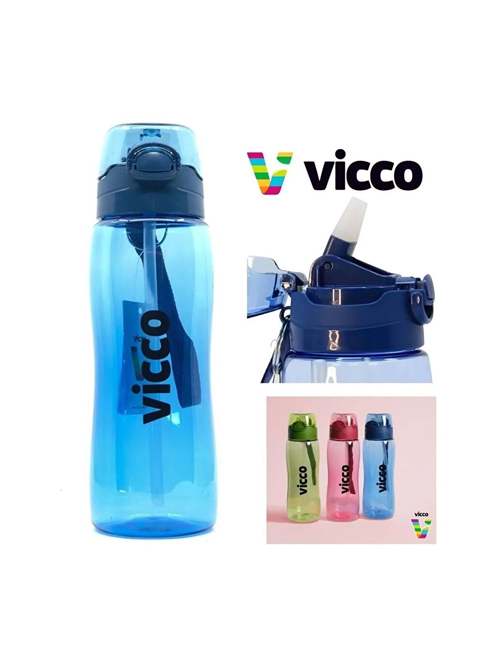 Kilitli Kapak 750 Ml Suluk Tritan Su Matarası 153.39