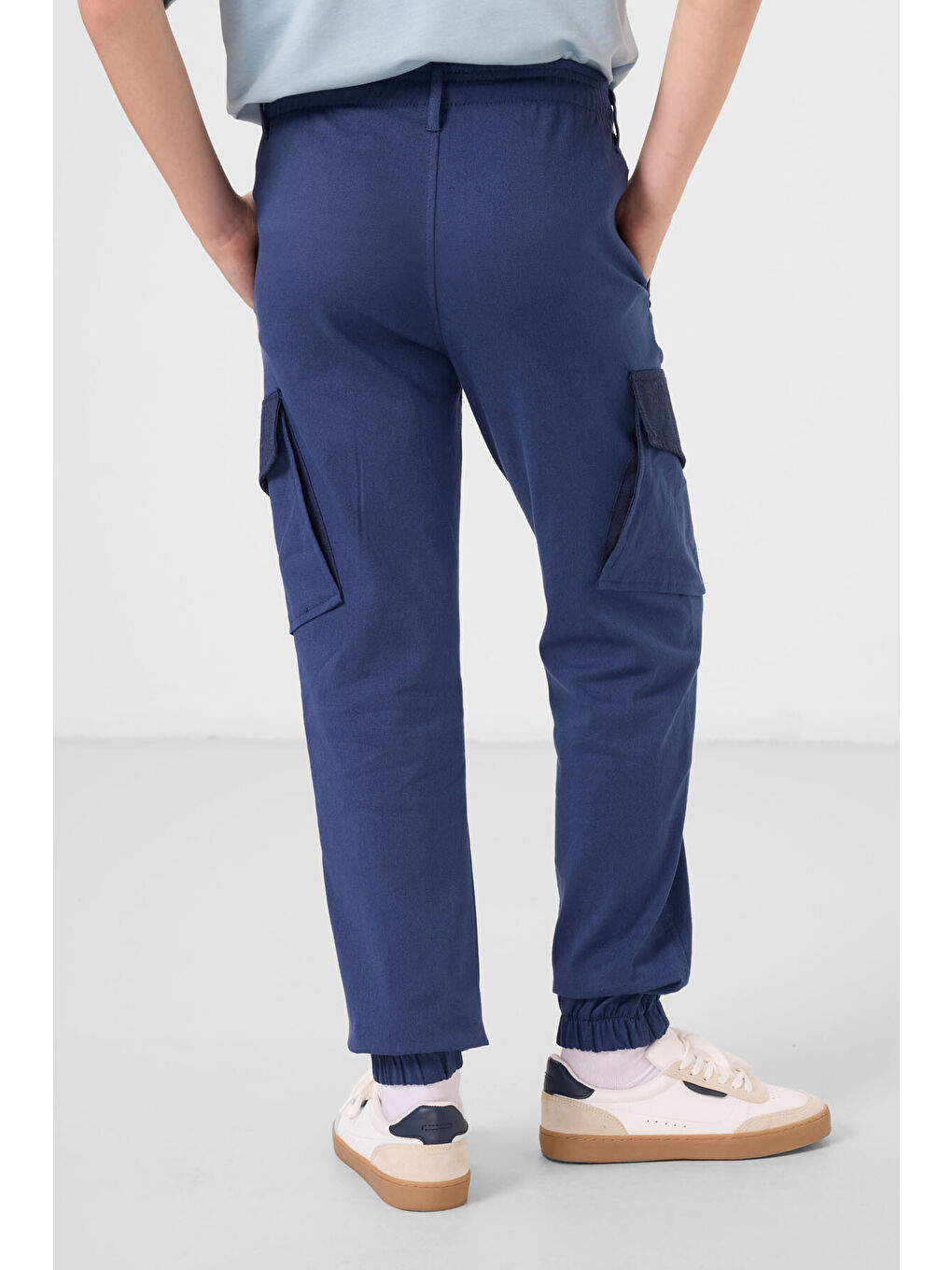 Lacivert Parlament Standart Fit Dokuma Hafif Esnek Chino Erkek Çocuk Pantolon - 11271-4