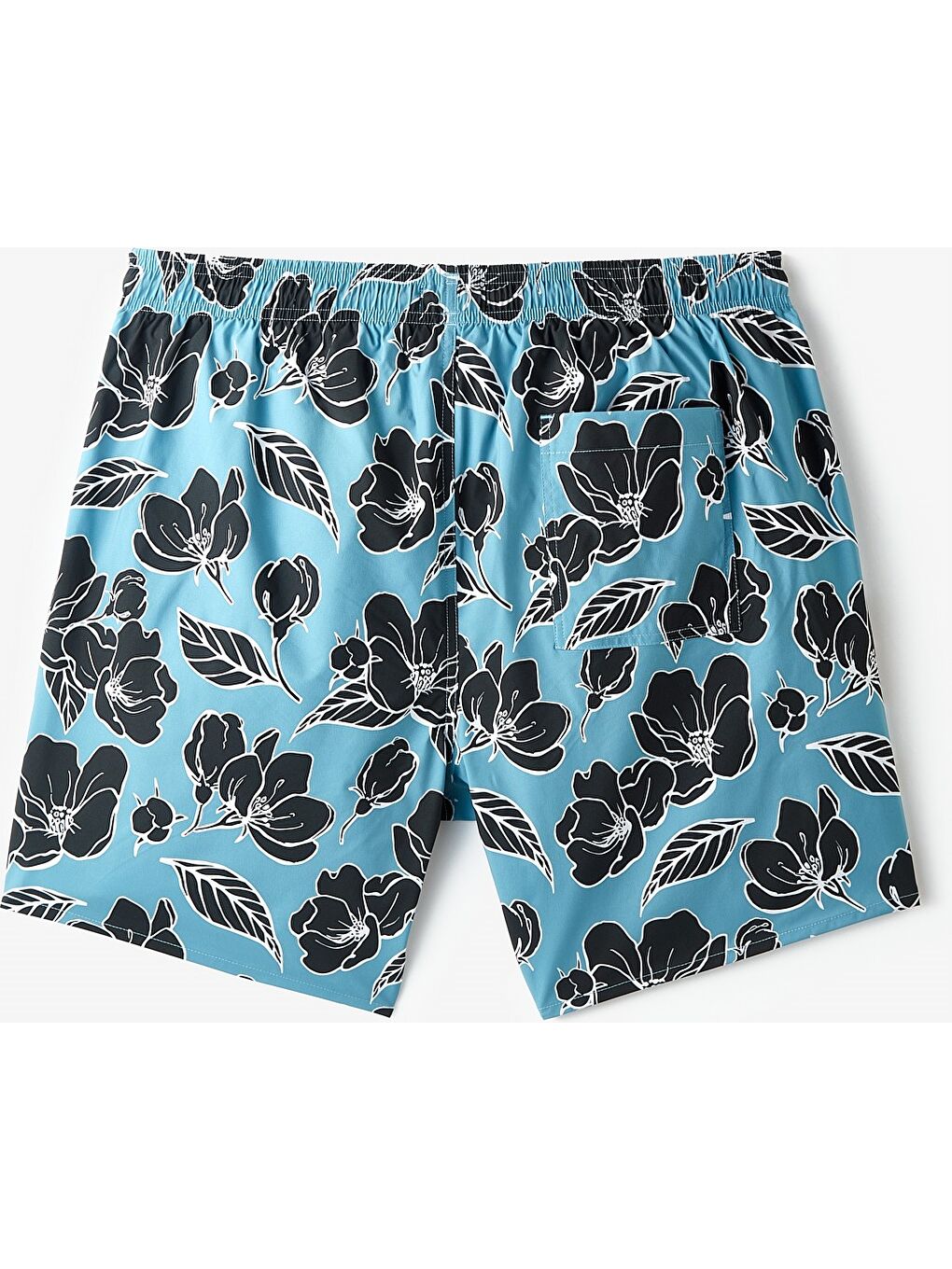 Lacivert Erkek Regular Fit Desenli Deniz Şortu-5