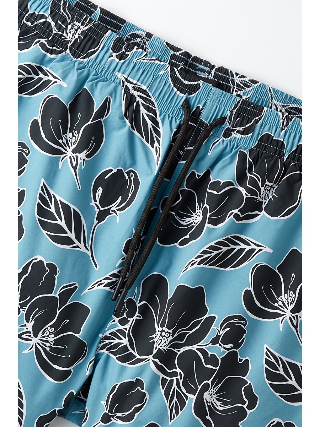 Lacivert Erkek Regular Fit Desenli Deniz Şortu-6