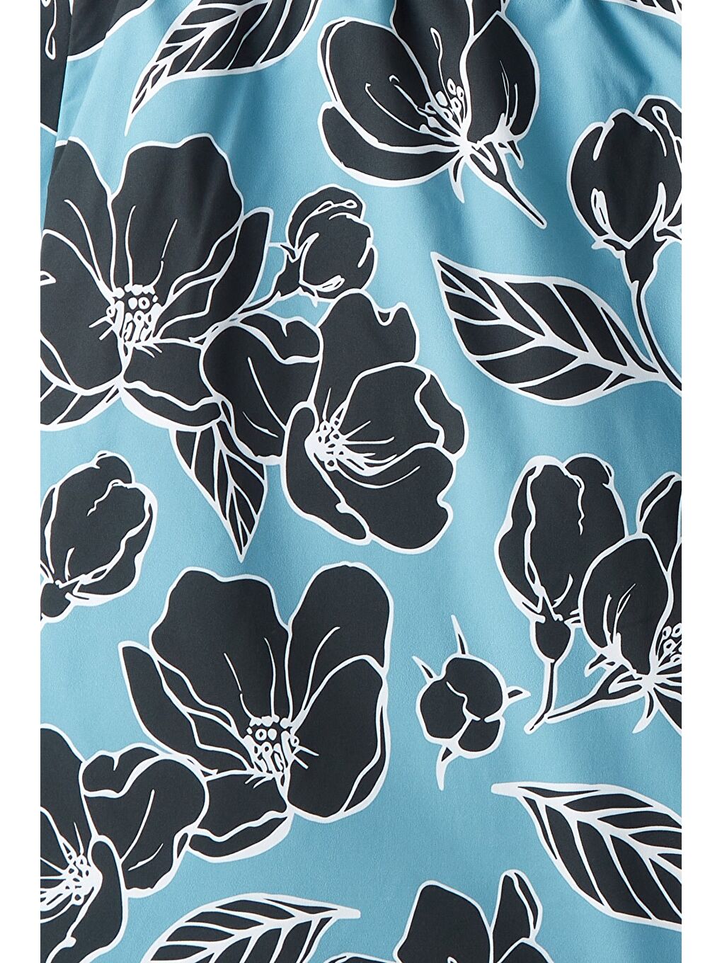 Lacivert Erkek Regular Fit Desenli Deniz Şortu-7