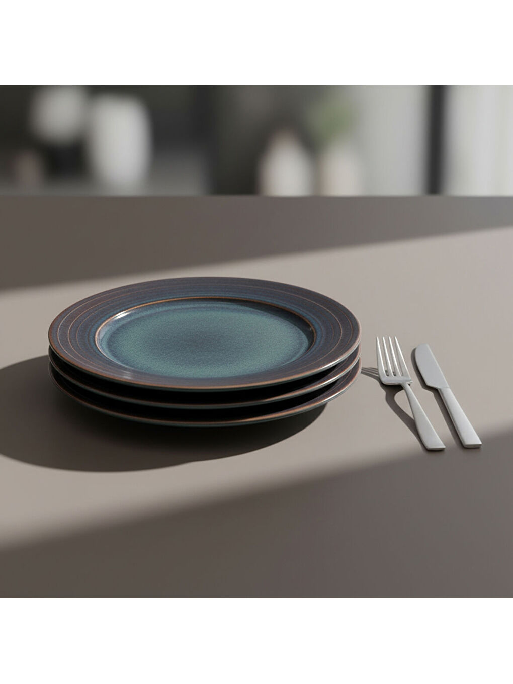 Ekru Valeron 6 Adet 27 Cm Servis Tabağı Reaktif Oasis 1131-1