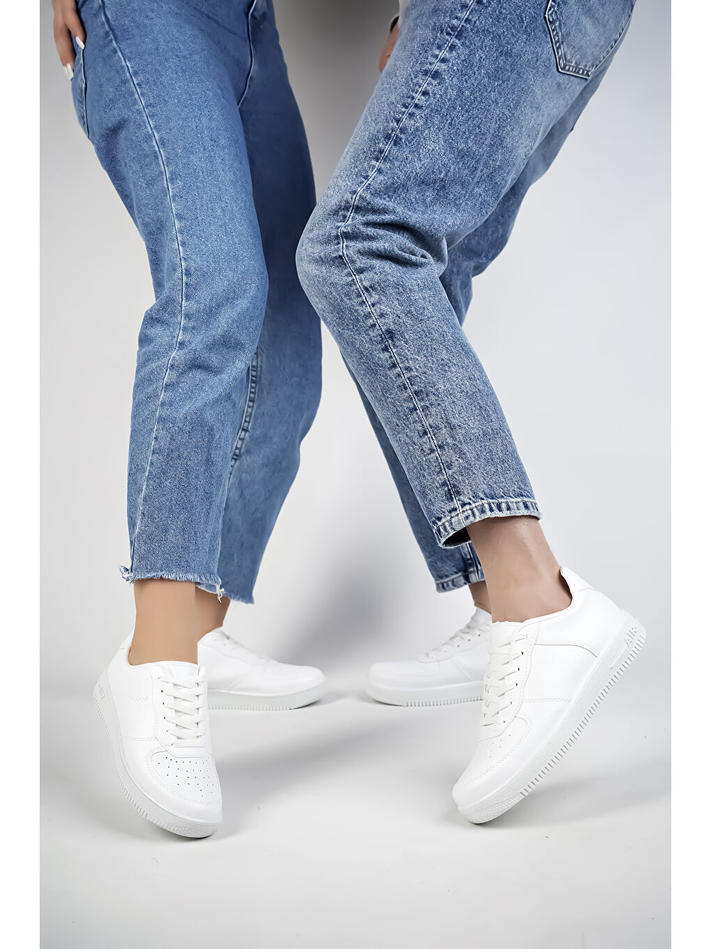 Muggo Beyaz MGPOGBA Unisex Sneaker Günlük Yürüyüş Spor Ayakkabı - 4