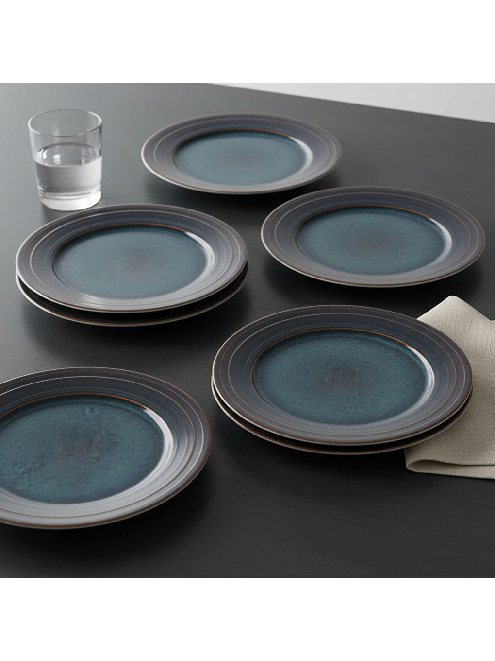 Ekru Valeron 6 Adet 20 Cm Pasta Tabağı Reaktif Oasis Vr 1131-1