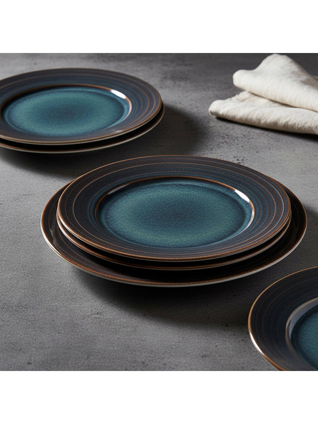 Ekru Valeron 6 Adet 20 Cm Pasta Tabağı Reaktif Oasis Vr 1131-2