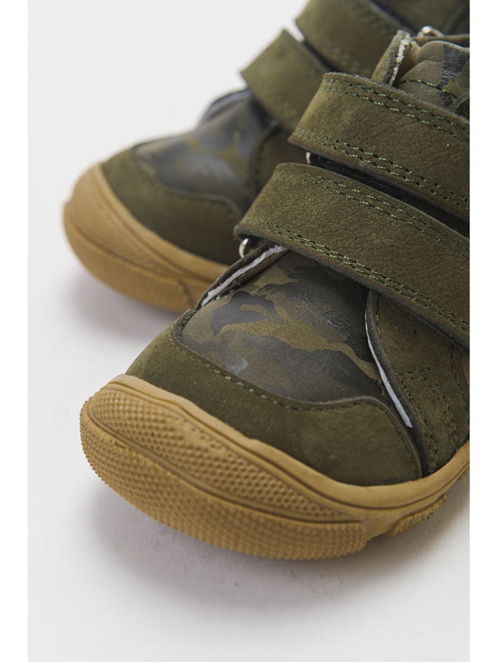 Erkek Çocuk Haki Hakiki Deri İlk Adım Bot-2