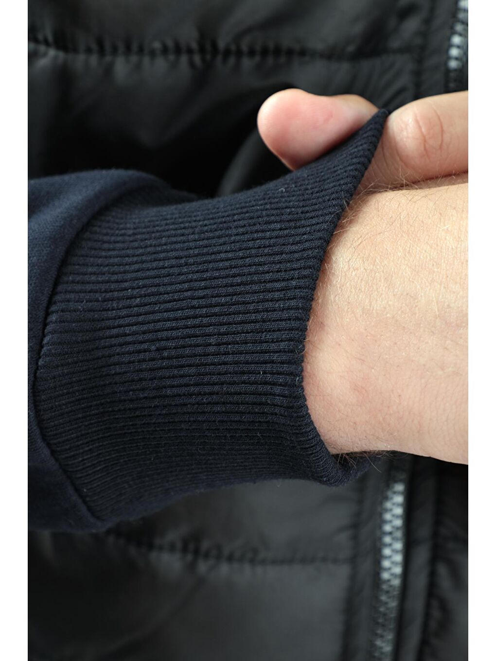 BASIL Erkek Fermuarlı Sweatshirt Lacivert-3