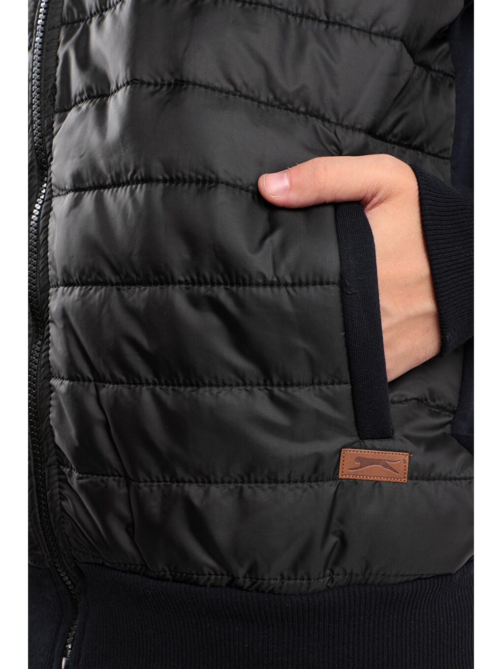 BASIL Erkek Fermuarlı Sweatshirt Lacivert-4