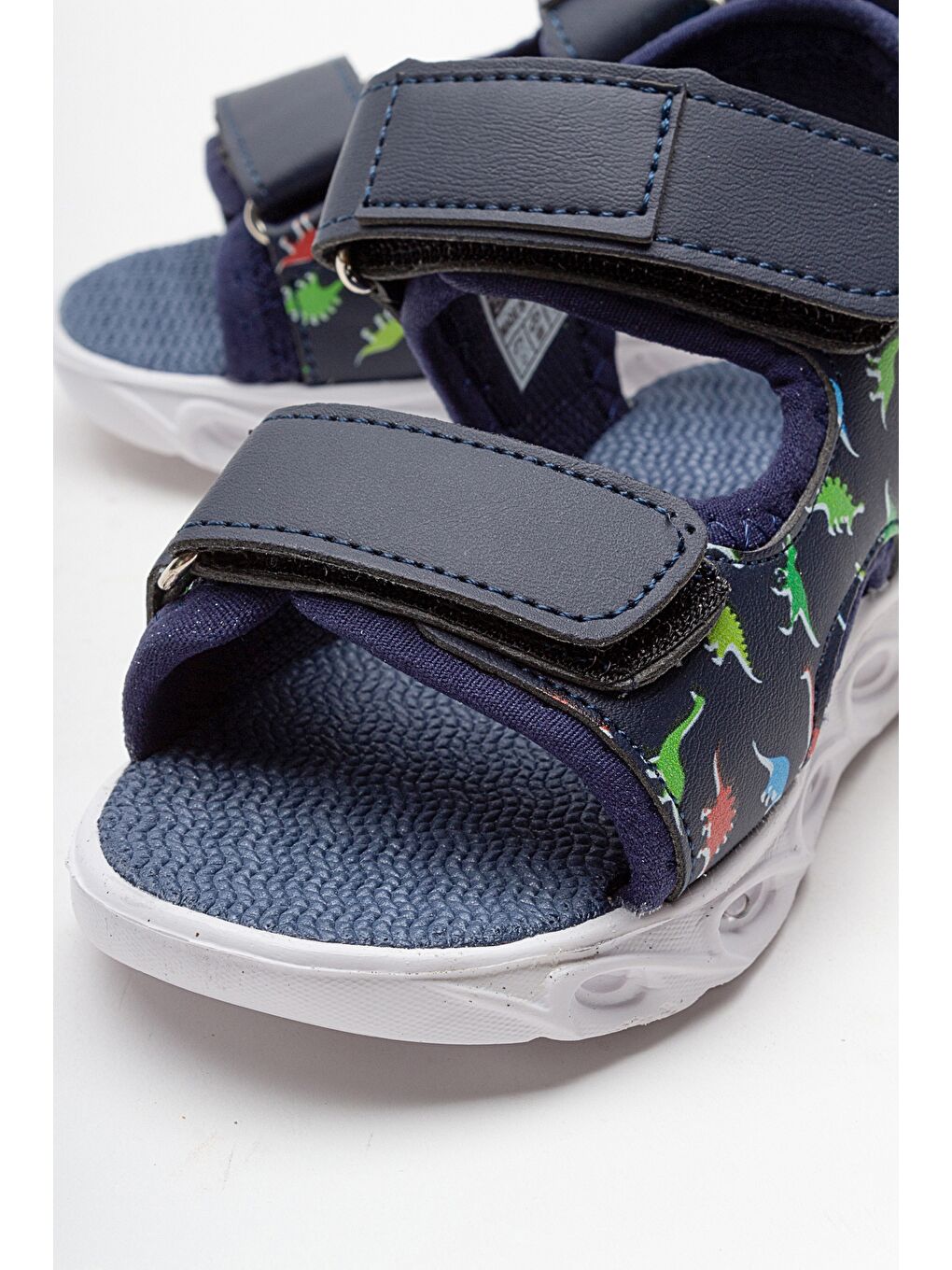 Erkek Çocuk Lacivert Işıklı Anatomik Hafif Spor Sandalet-1