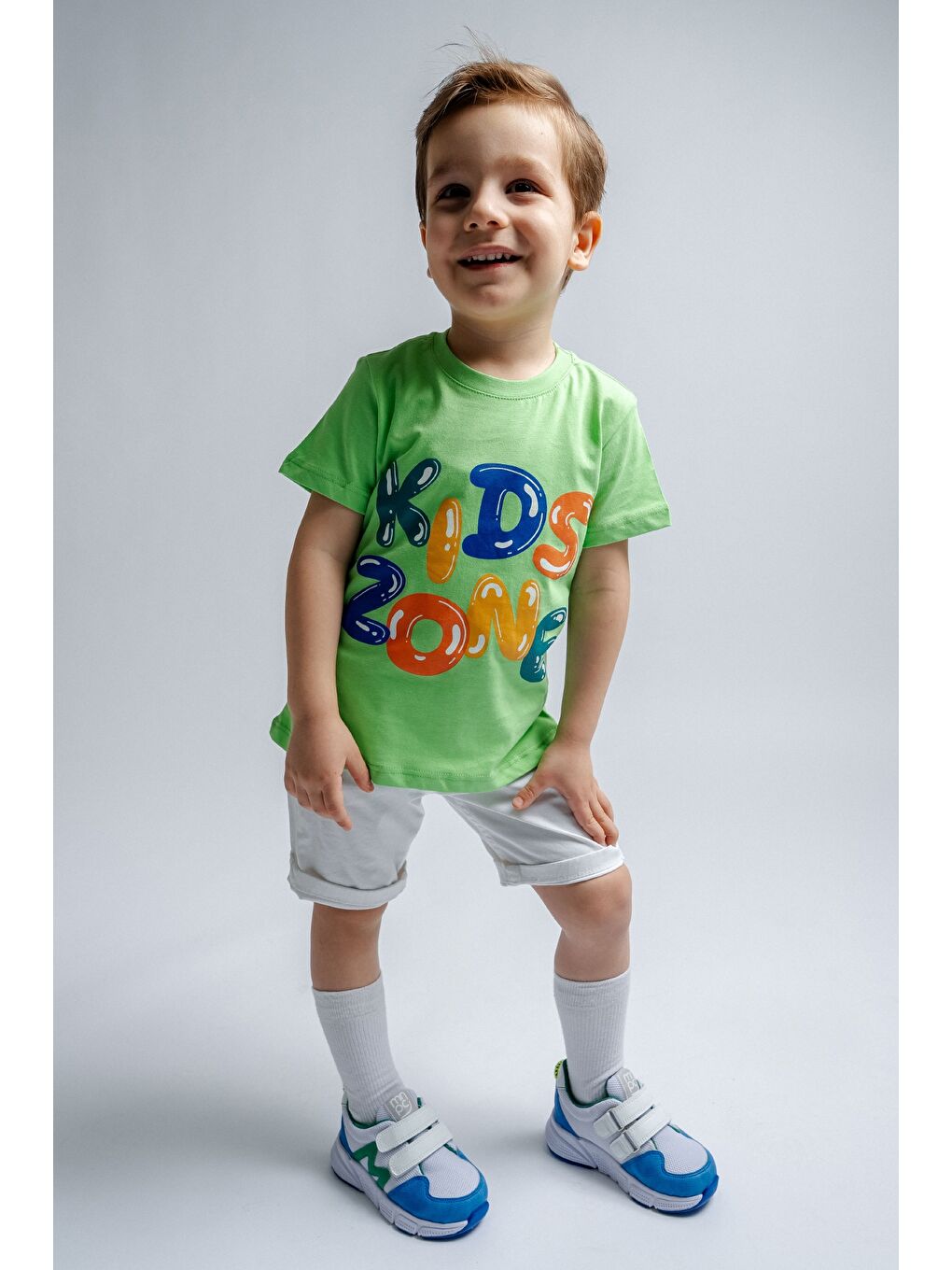 Erkek Çocuk Mavi-Beyaz Spor Ayakkabı-1