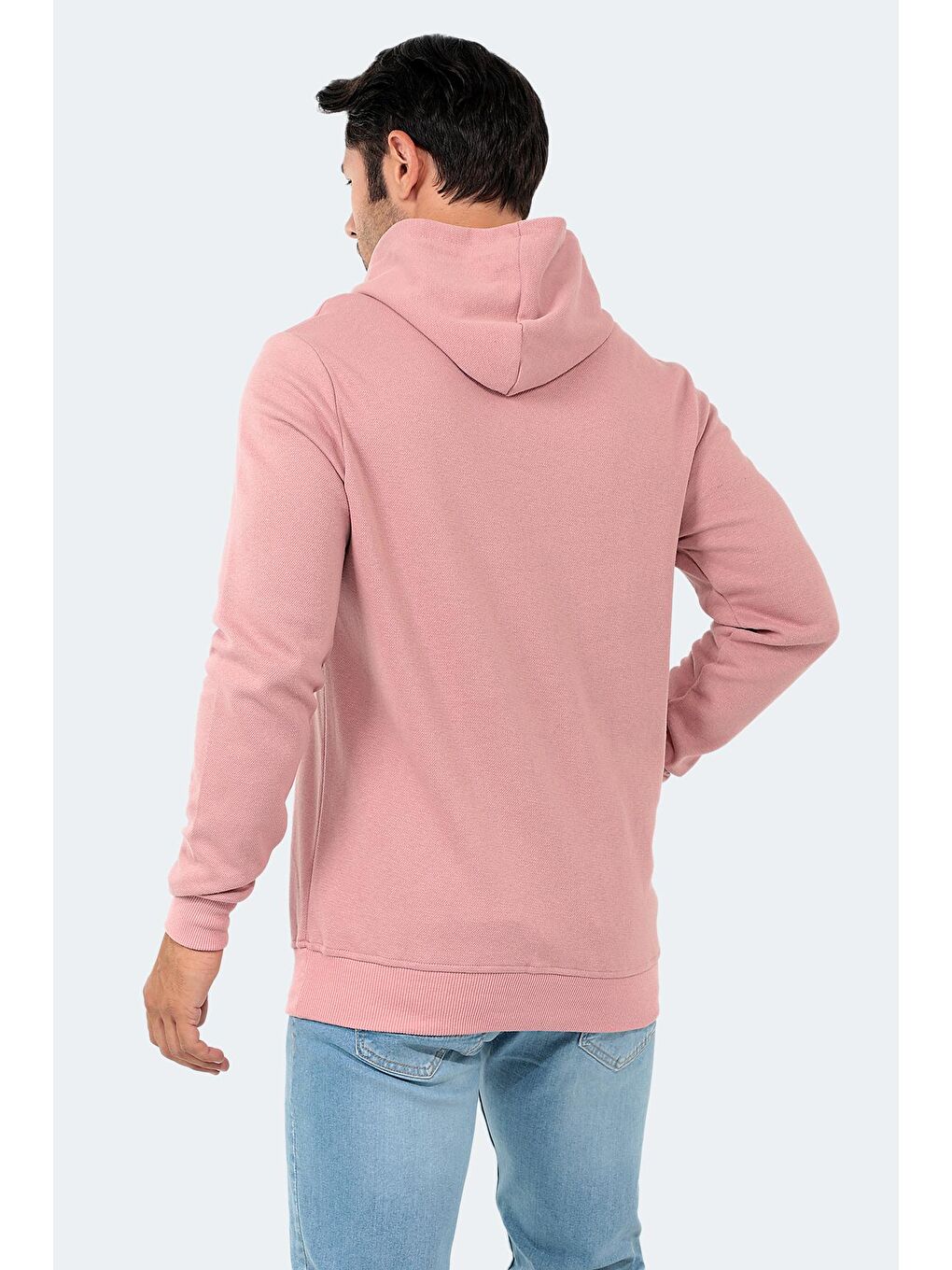 Pembe BARNA Erkek Kapüşonlu Sweatshirt Pudra-3