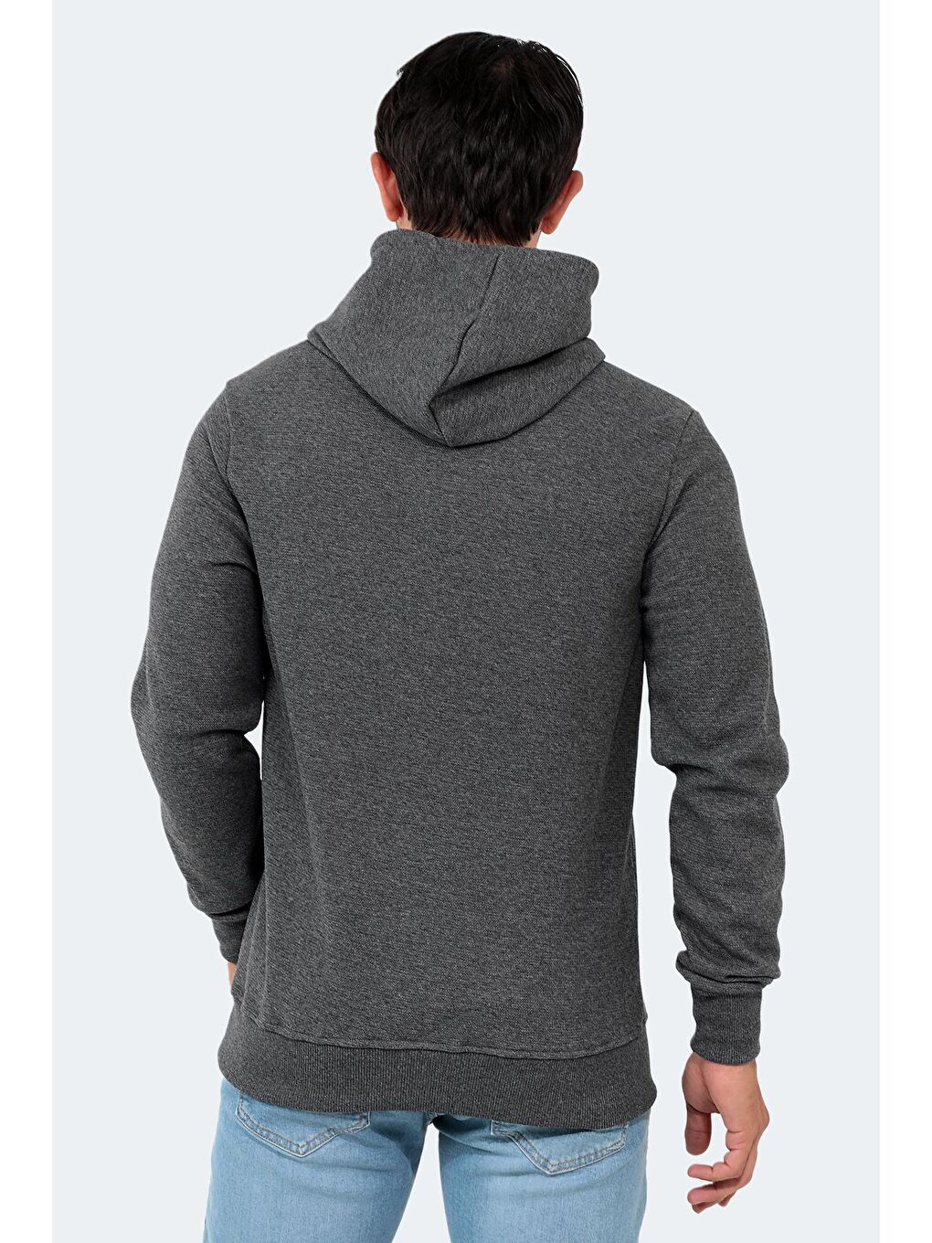 BARNA Erkek Kapüşonlu Sweatshirt Antrasit-1