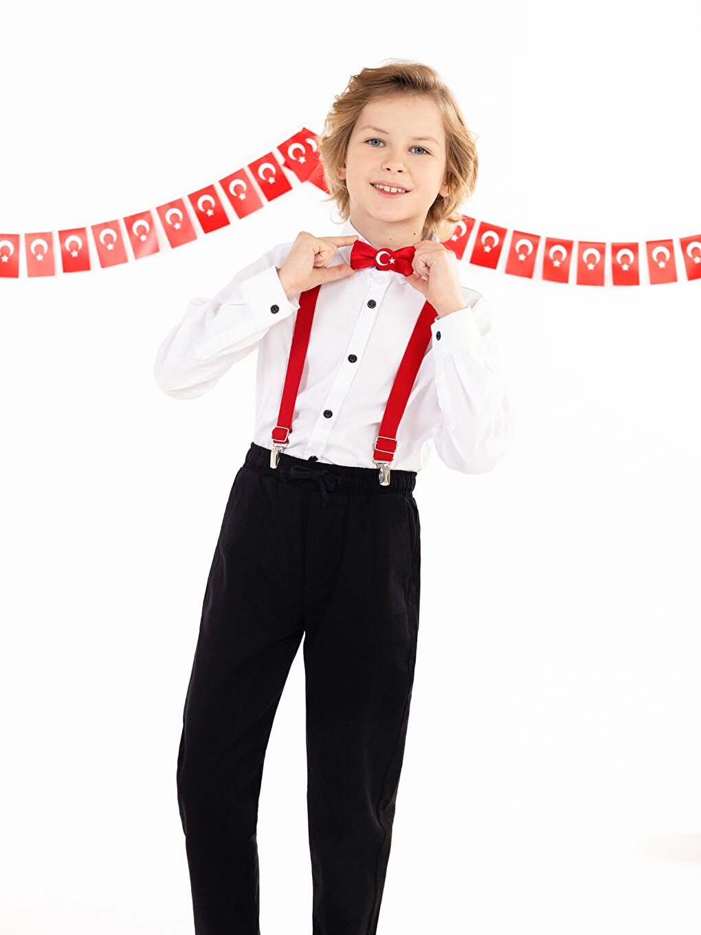 Boys Erkek Çocuk Gömlek 6-9 Yaş Beyaz