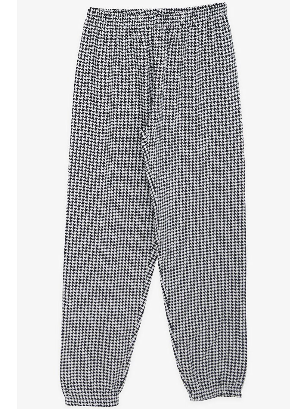 Kız Çocuk Pijama Kazayağı Desenli Siyah (10 Yaş)-3