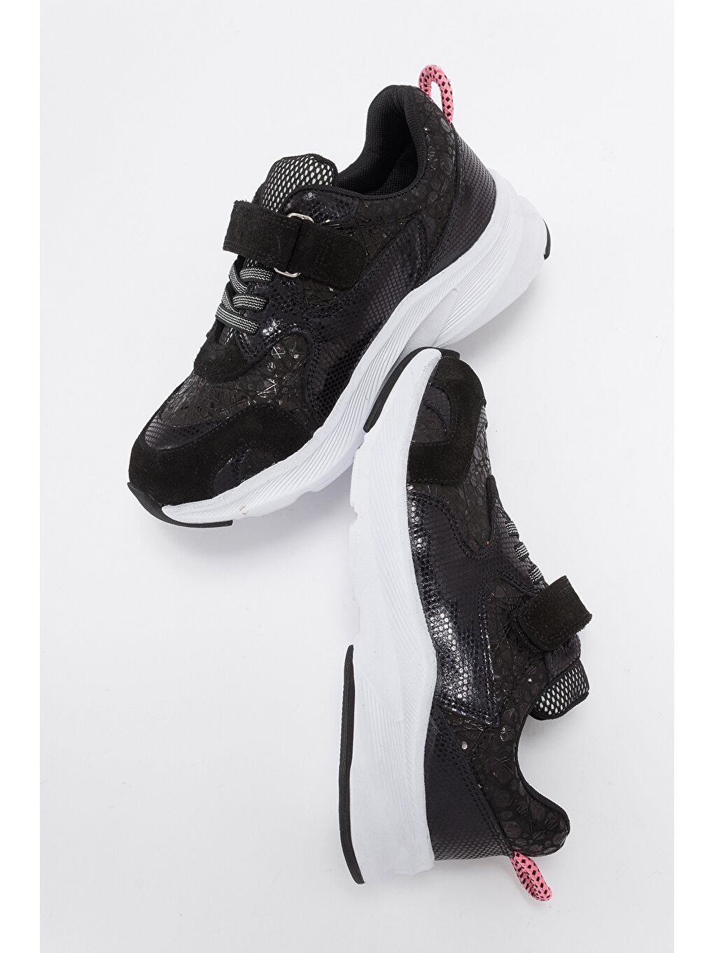 Kız Çocuk Siyah Hakiki Deri Anatomik Günlük Ayakkabı-3