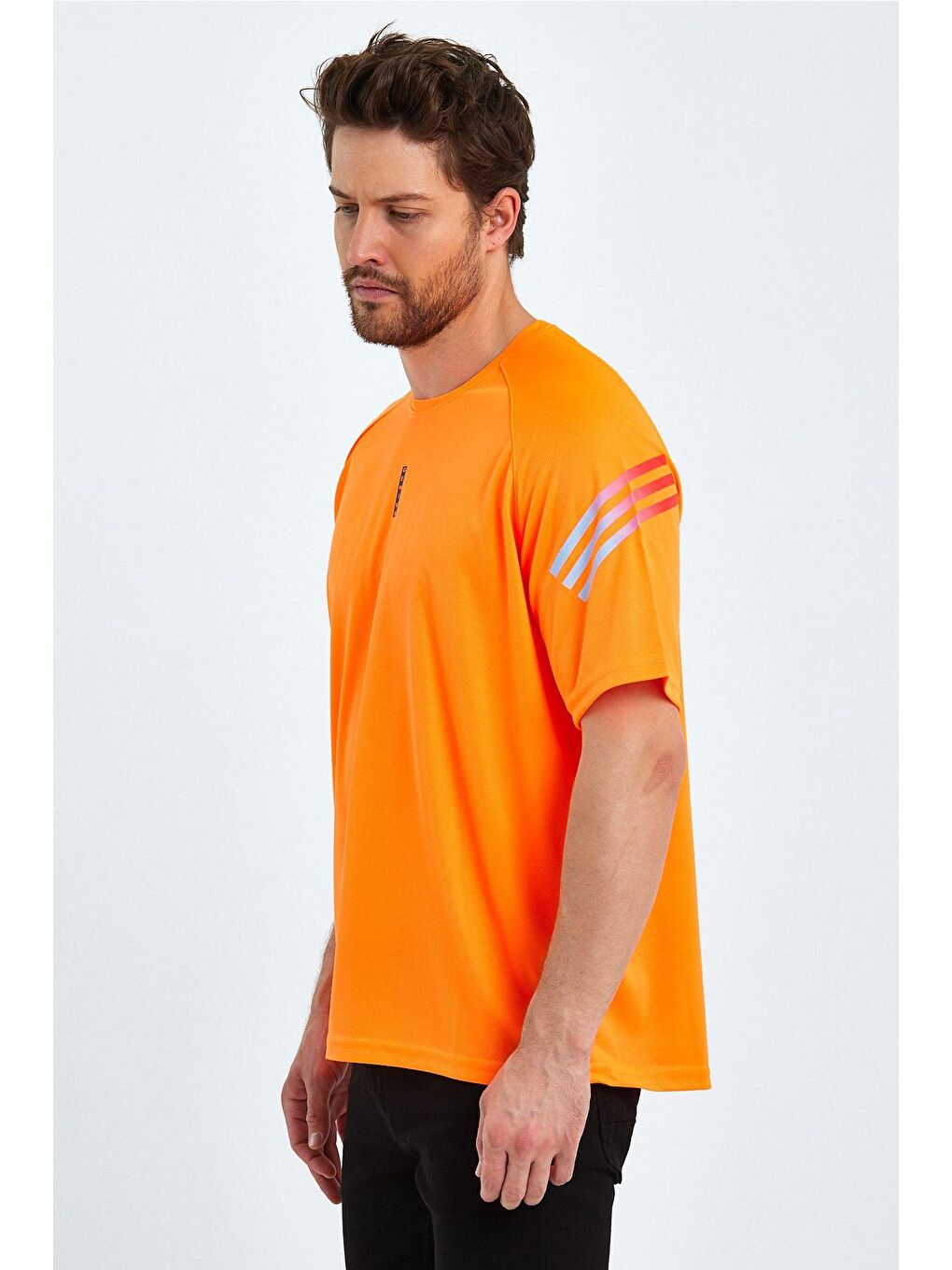 Turuncu Store Erkek Spor Tişört Baskılı Fitness, Antrenman Fit Tişört-2