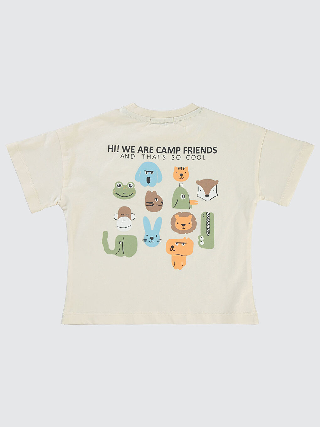 Boys Erkek Çocuk Tişört 2-5 Yaş Bej-1