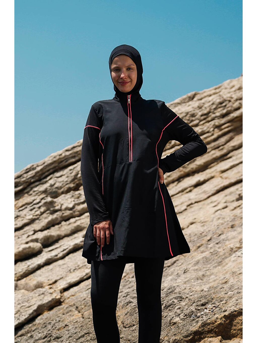 Siyah Tam Kapalı Tesettür M2271-2