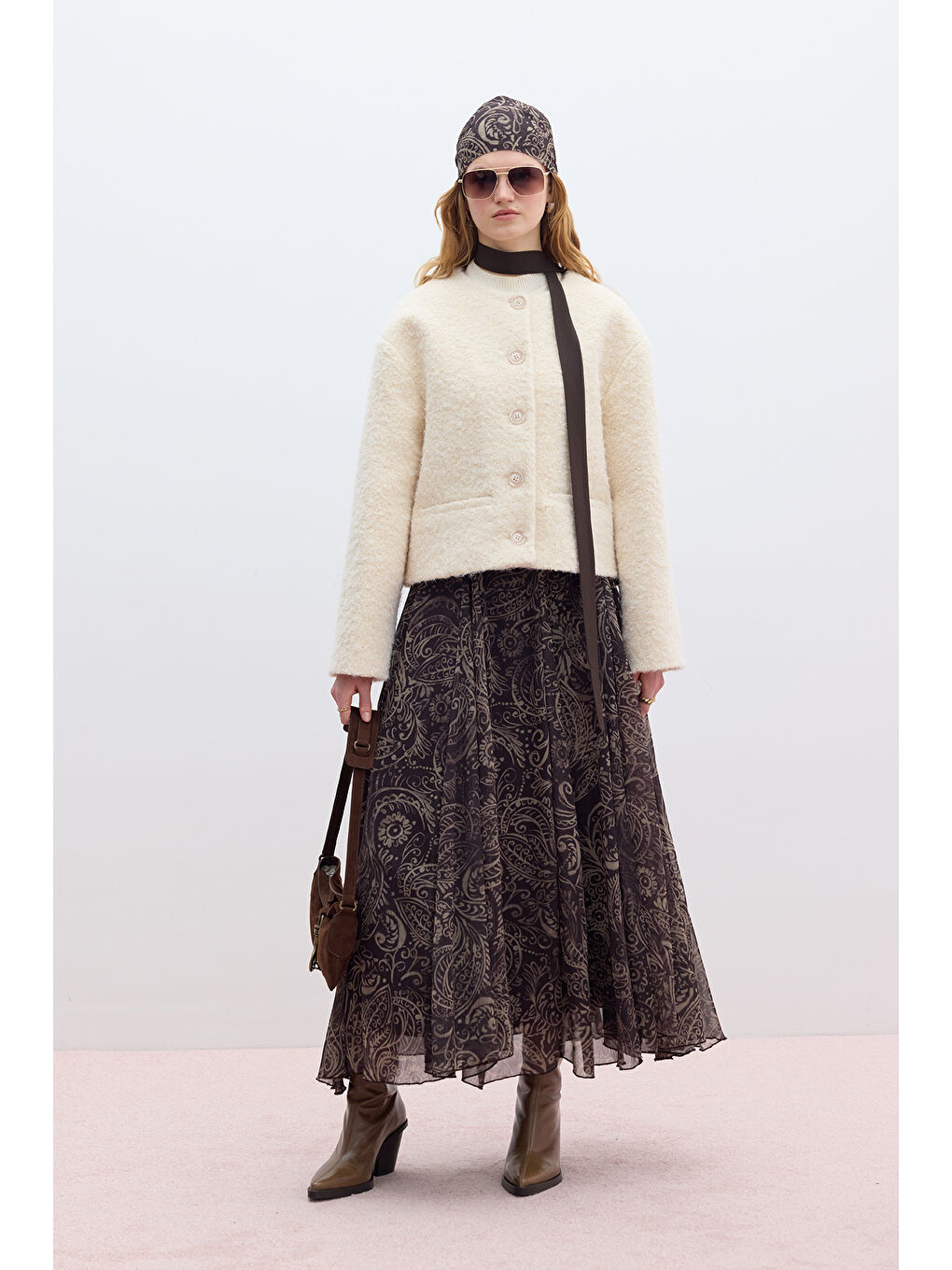 Karışık Volanlı Geniş Etek Freesıa