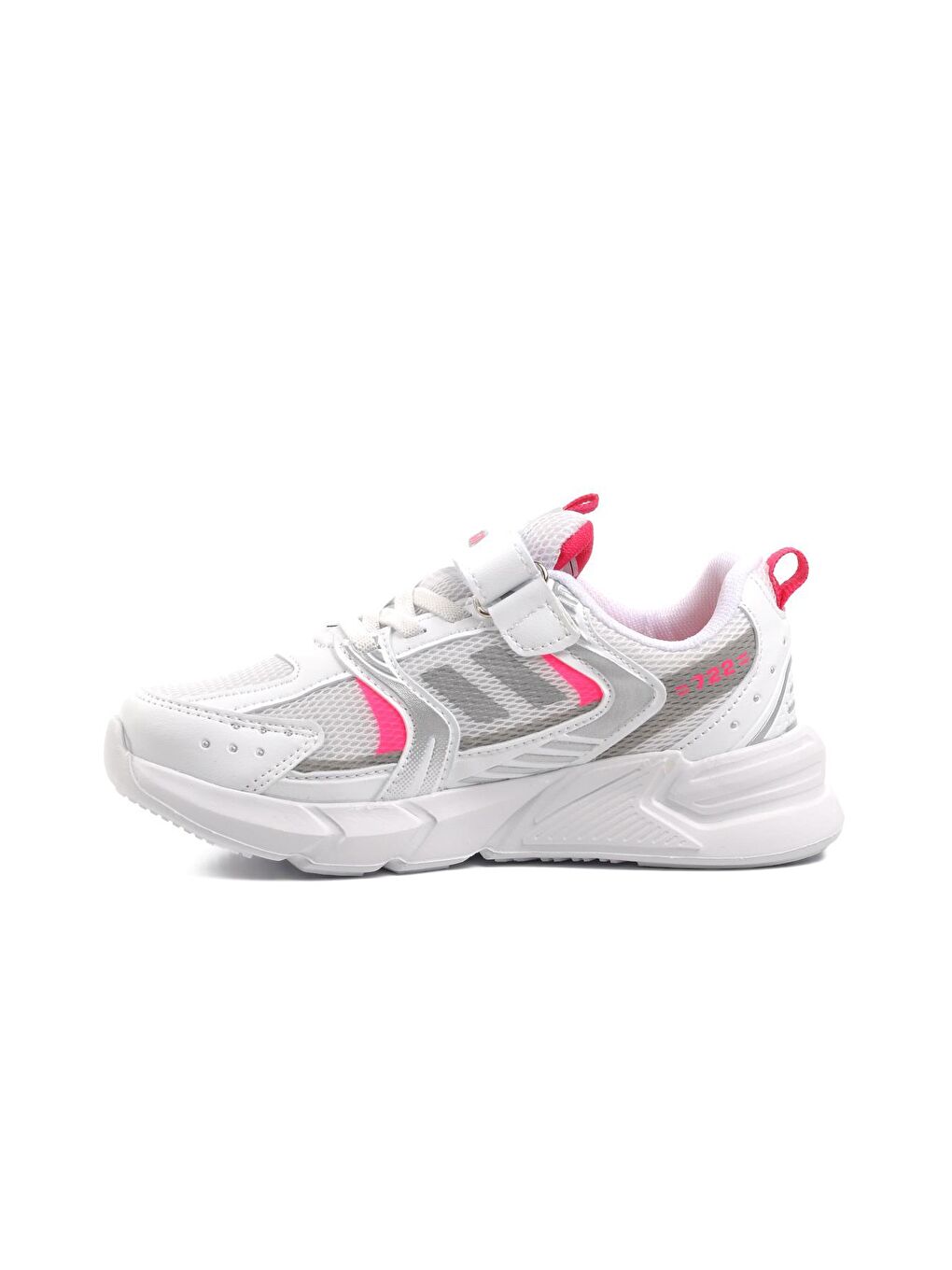 722Y-F Beyaz-Fuşya Çocuk Spor Ayakkabı-1