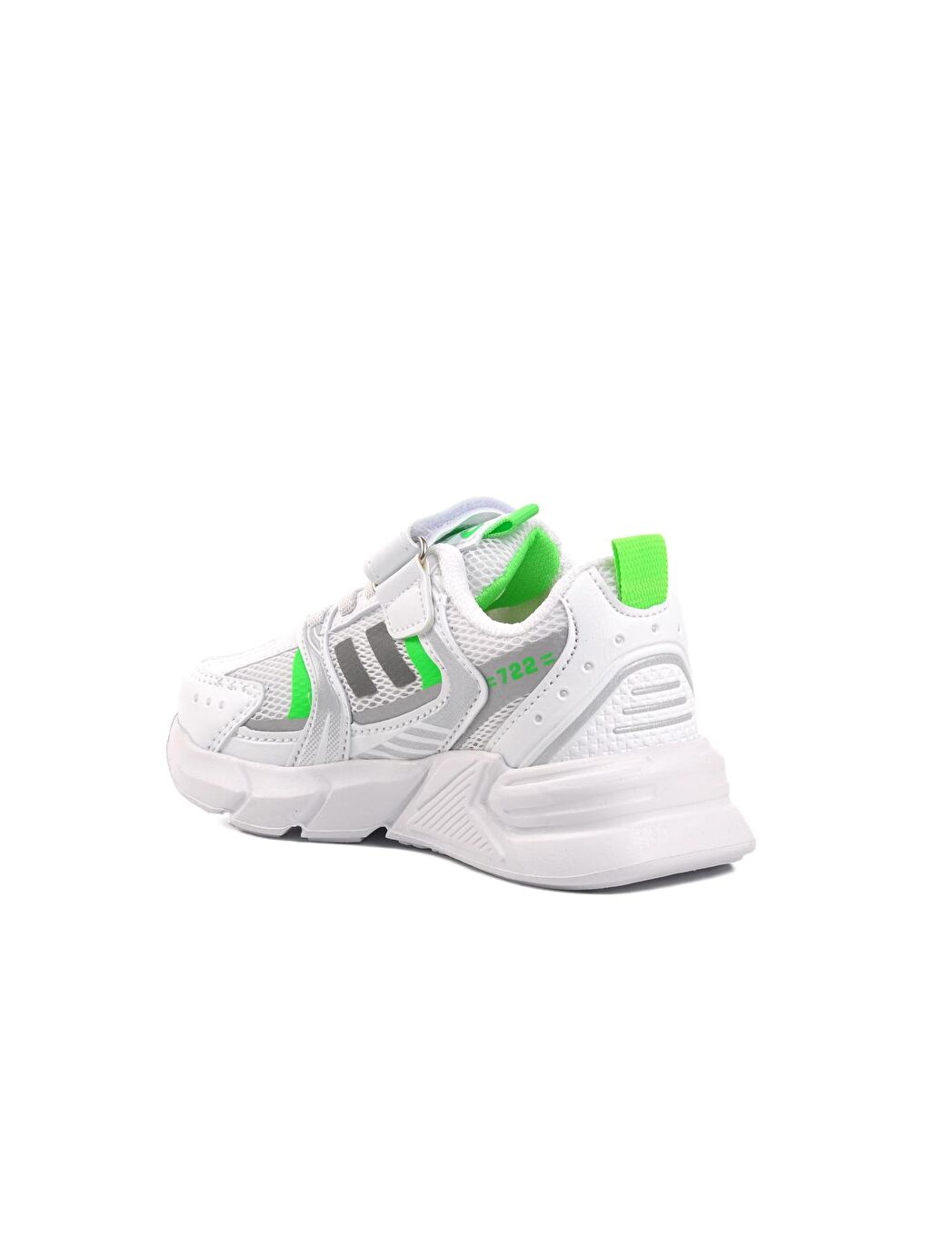 722Y-P Beyaz-Fosfor Yeşil Çocuk Spor Ayakkabı-3