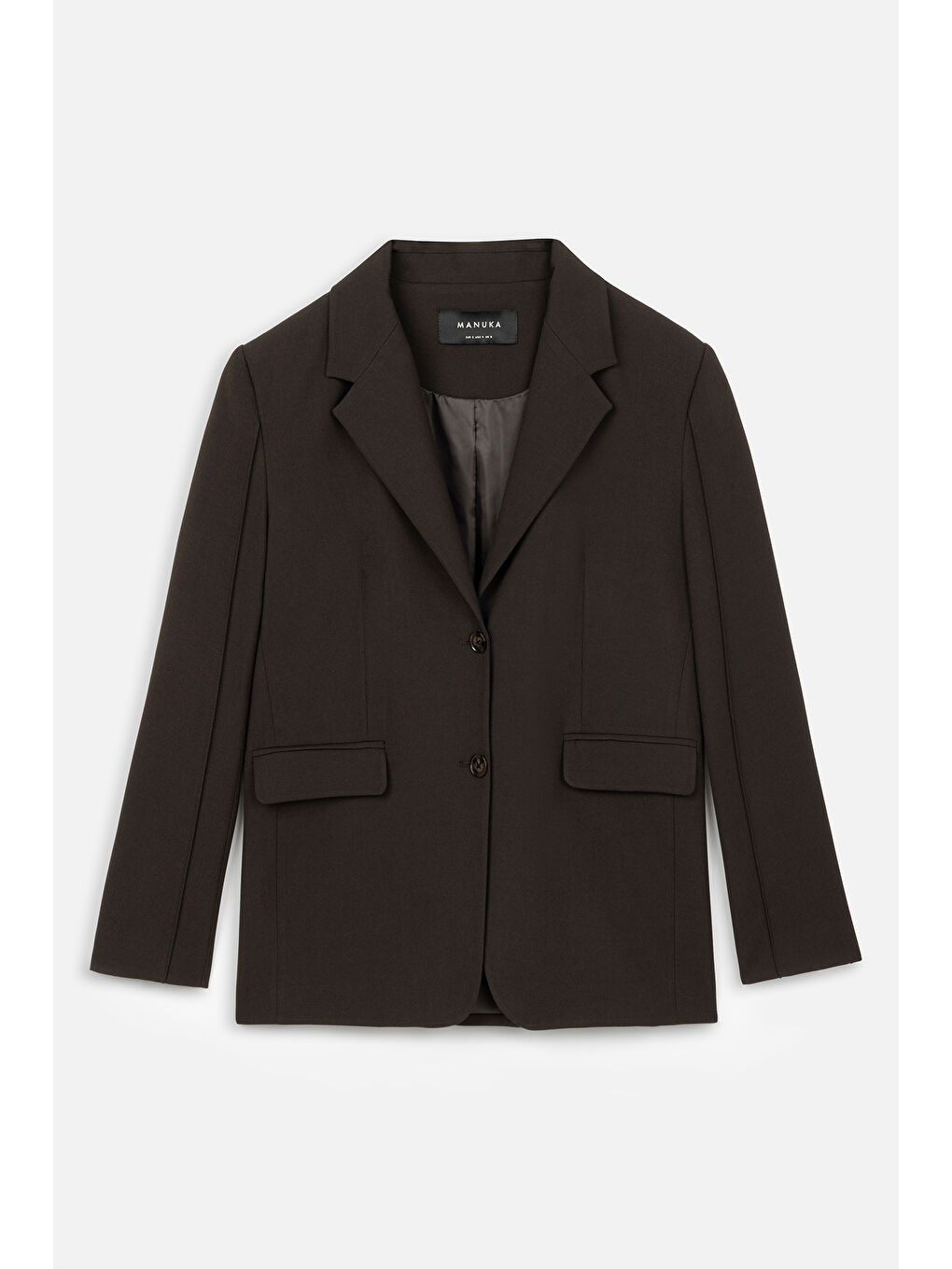 Kahverengi Klasik Kesim Blazer Ceket Acı Kahve-1