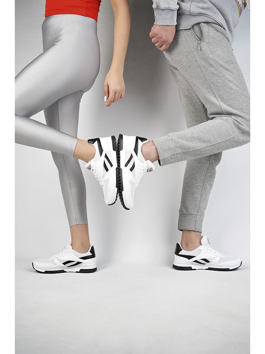 Muggo Beyaz MGMORİS Unisex Günlük Garantili Yürüyüş Koşu Sneaker Spor Ayakkabı - 5