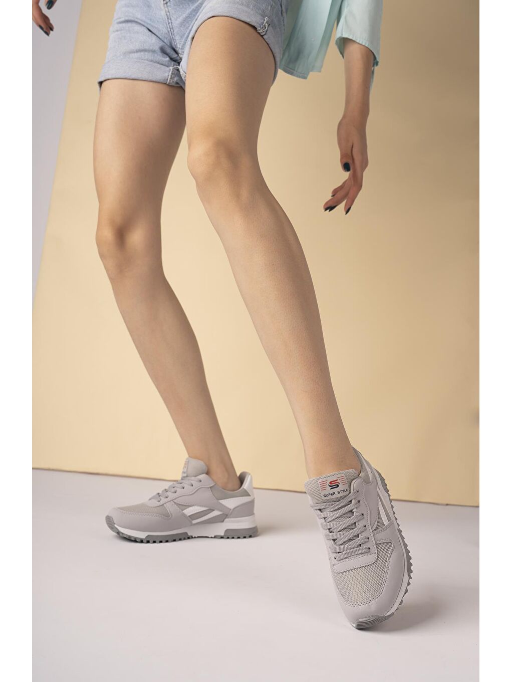 Gri MGMORİS Unisex Günlük Garantili Yürüyüş Koşu Sneaker Spor Ayakkabı-1