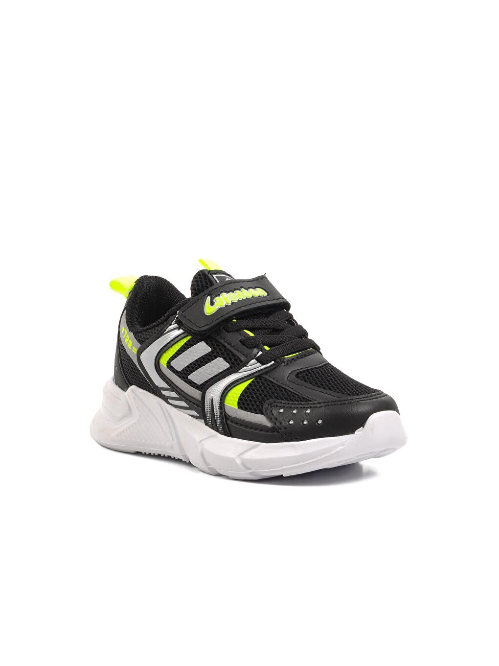 722Y-P Siyah-F.Sarı Çocuk Spor Ayakkabı-2