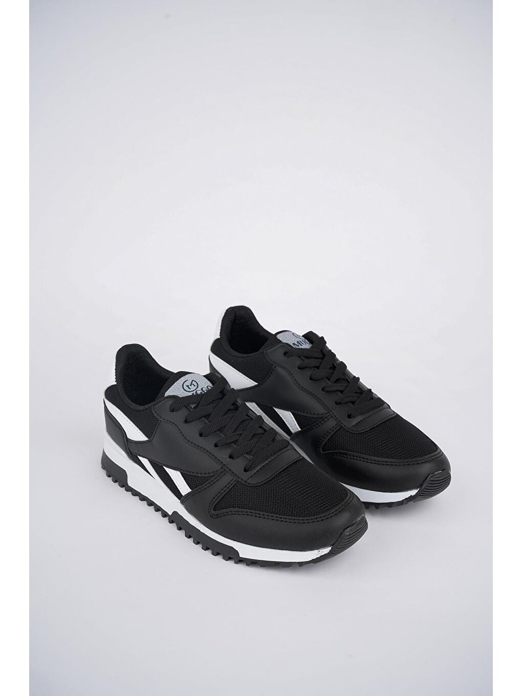 Muggo Siyah MGMORİS Unisex Günlük Garantili Yürüyüş Koşu Sneaker Spor Ayakkabı - 3
